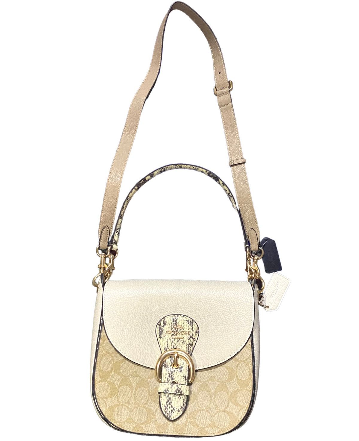 Coach KleoStyle Shoulder Bag 23 In Blocked Signature Canvas