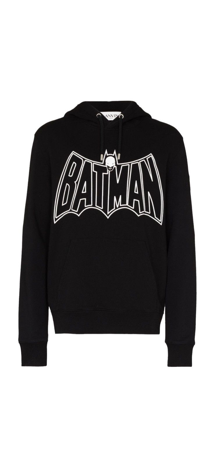 【LANVIN】 バットマン プリント パーカー - ブラック パーカー スウェットパーカ バンド ロック (AG) バットマン