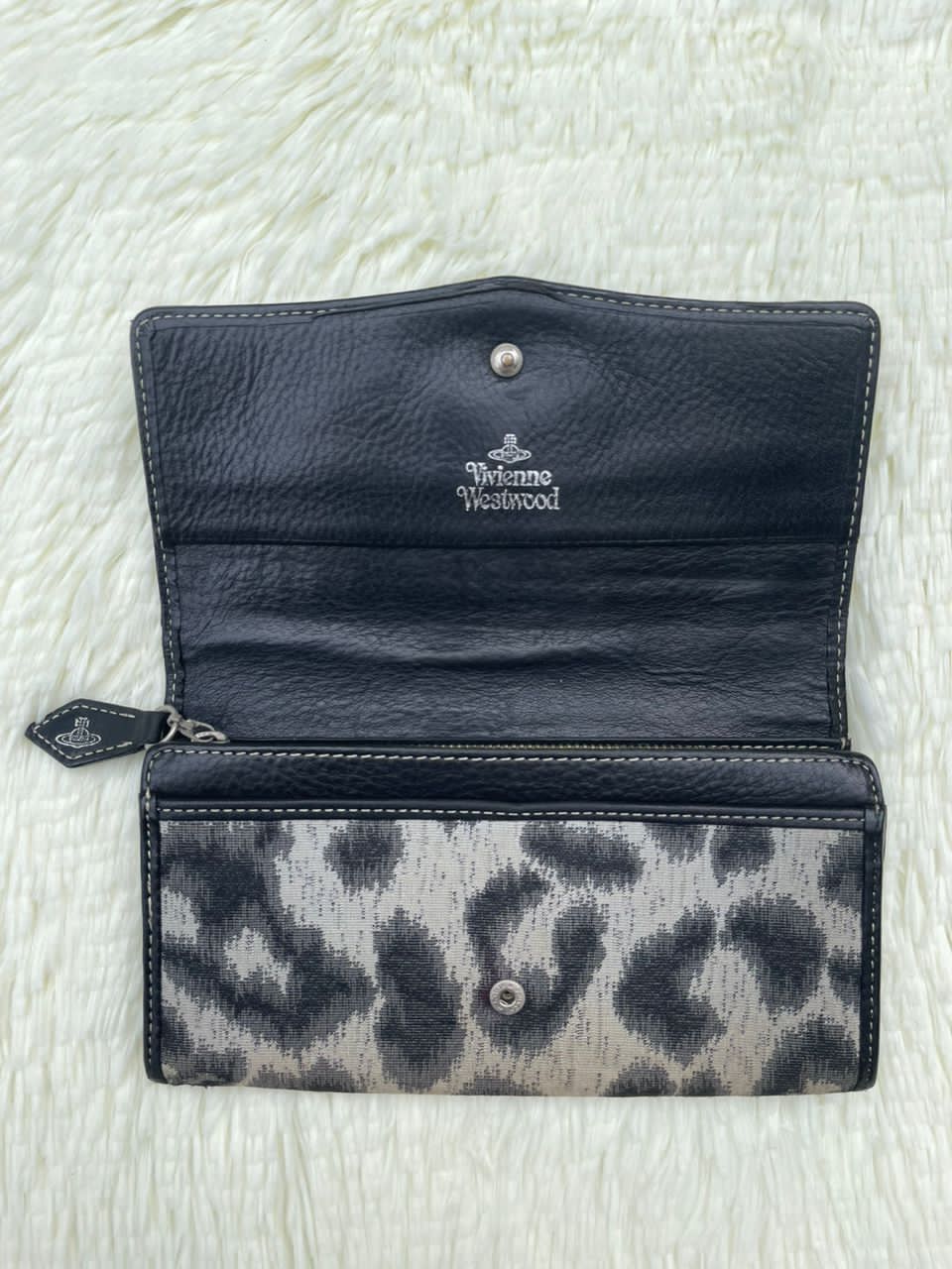 Vintage × Vivienne Westwood Vivienne Westwood Leopard Flap Orb Long Wallet Size ONE SIZE - 8 Thumbnail