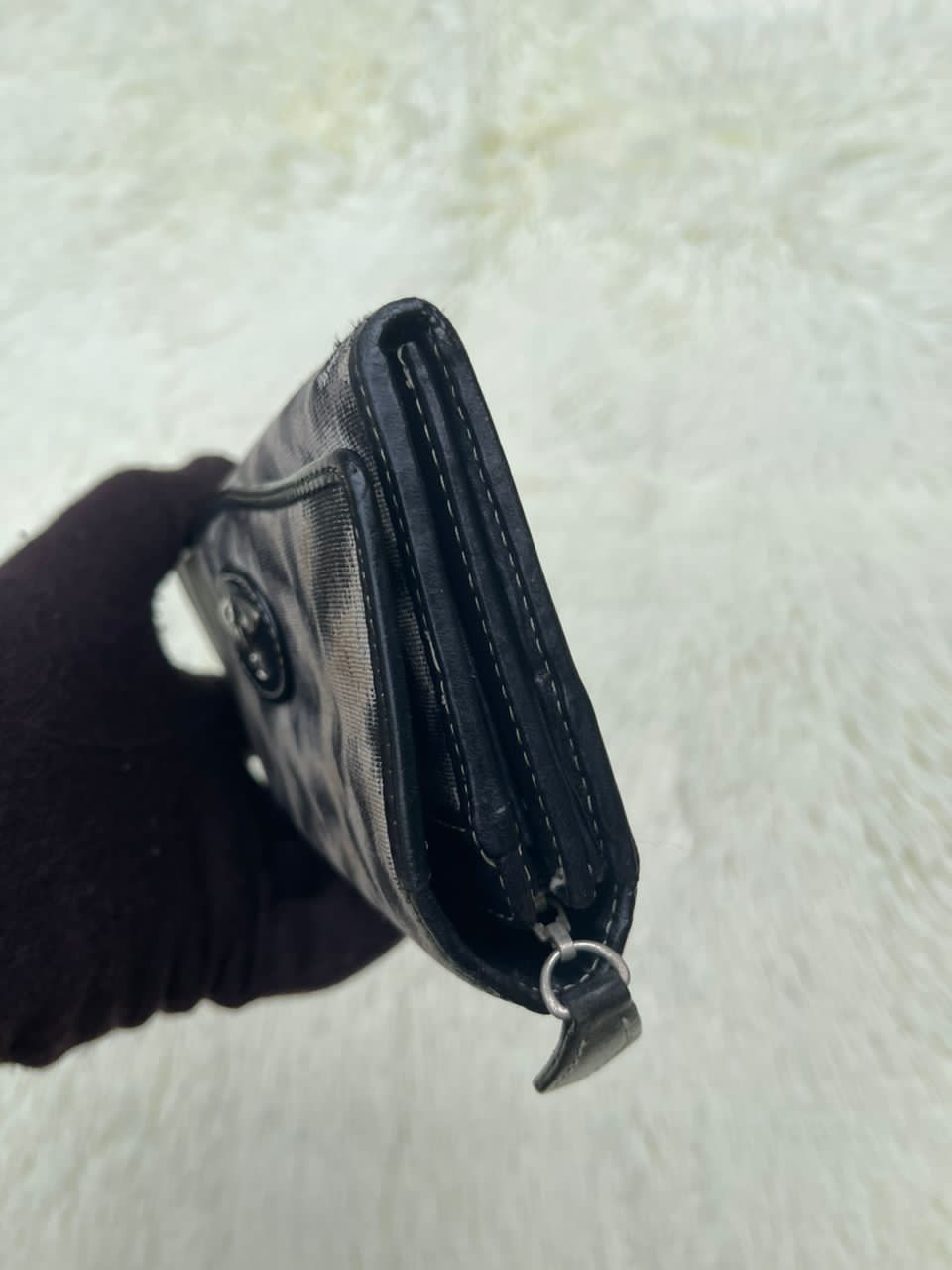 Vintage × Vivienne Westwood Vivienne Westwood Leopard Flap Orb Long Wallet Size ONE SIZE - 10 Thumbnail