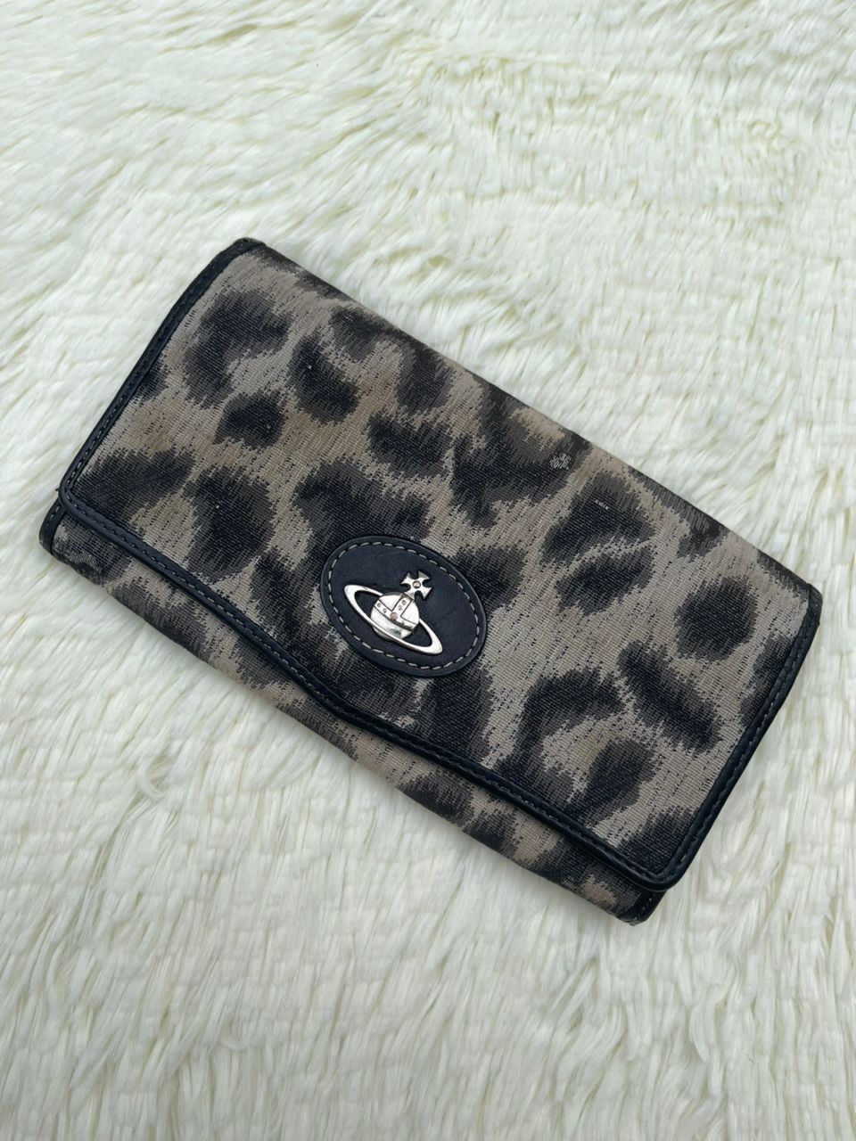 Vintage × Vivienne Westwood Vivienne Westwood Leopard Flap Orb Long Wallet Size ONE SIZE - 3 Thumbnail