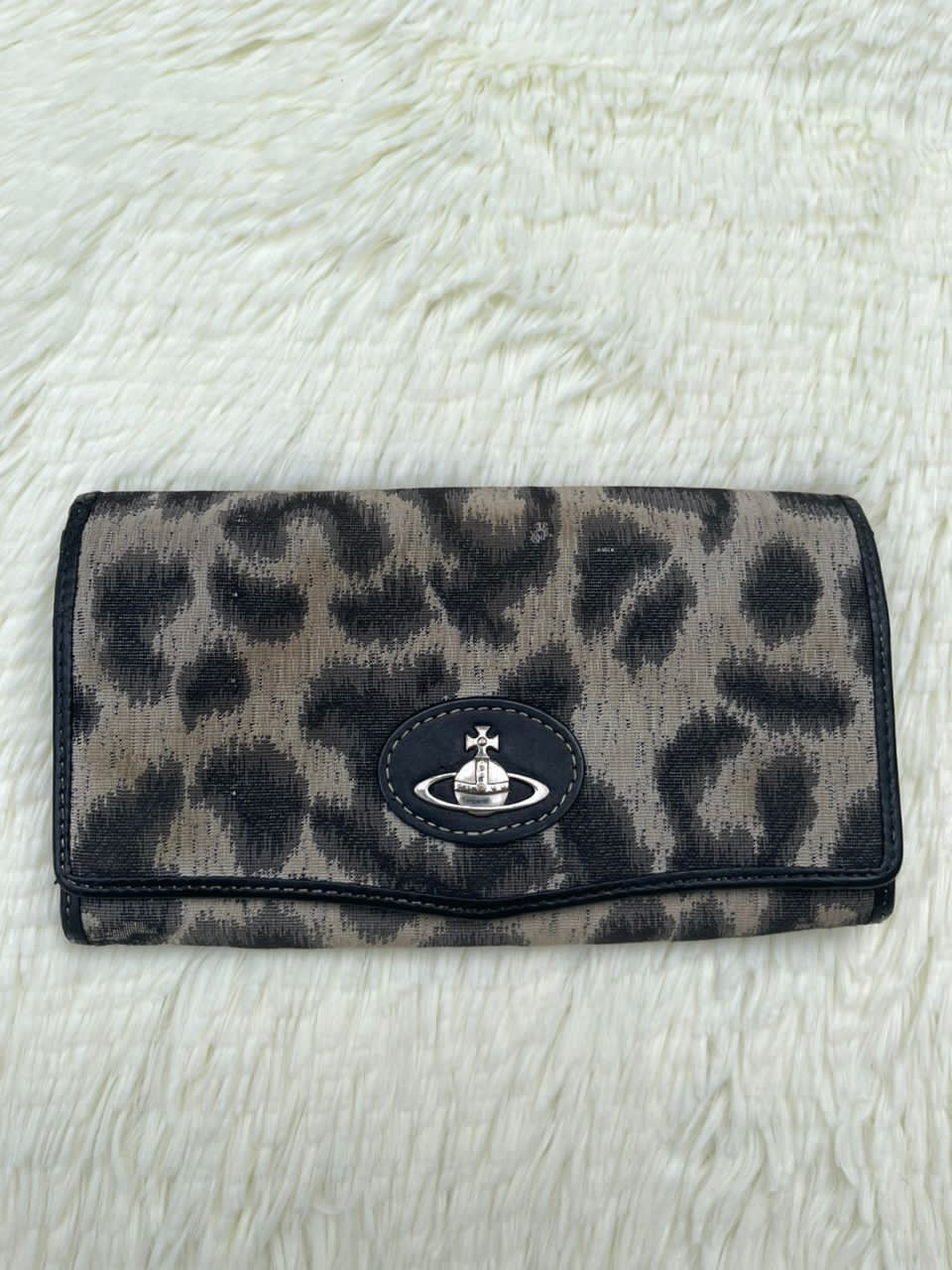 Vintage × Vivienne Westwood Vivienne Westwood Leopard Flap Orb Long Wallet Size ONE SIZE - 2 Thumbnail
