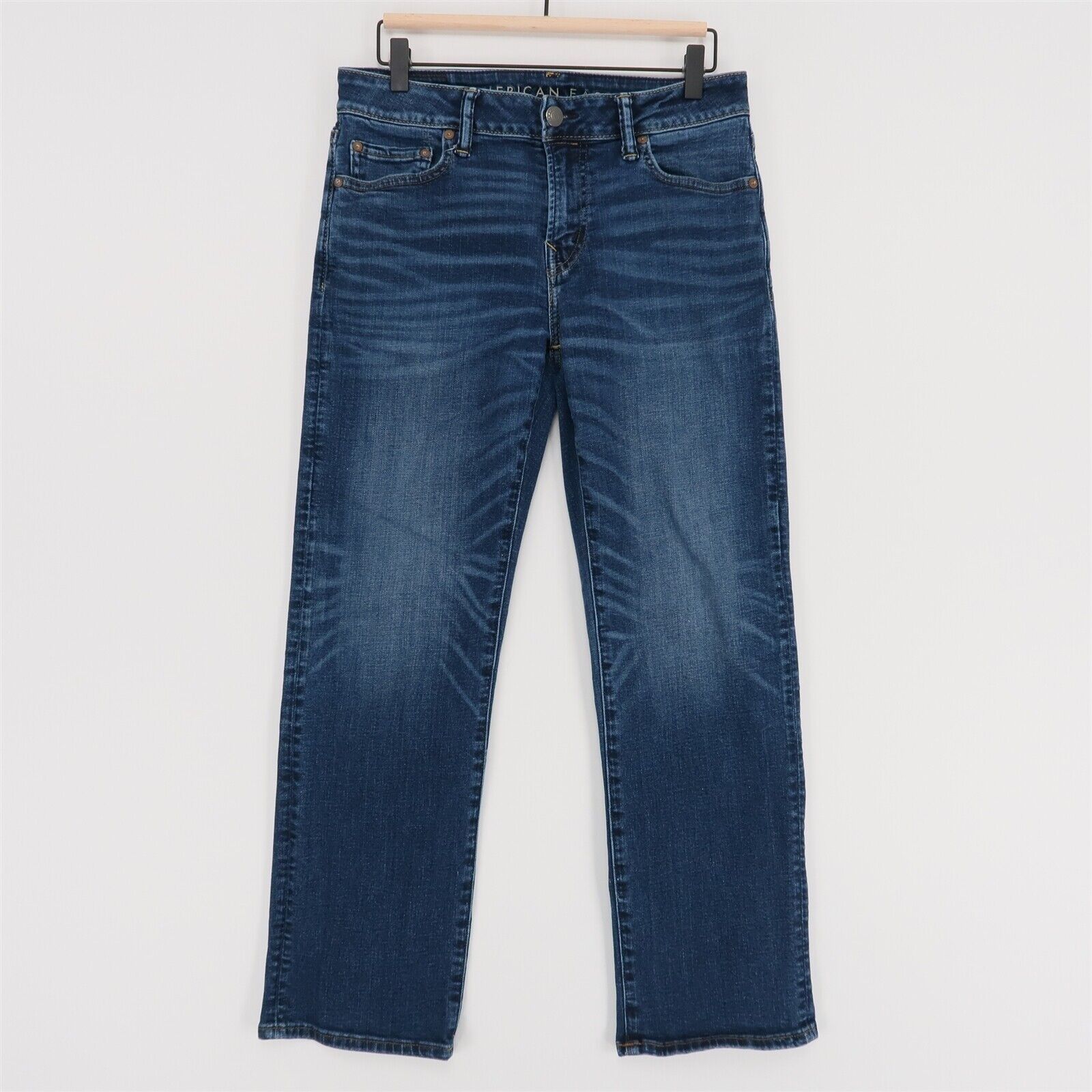 Jean Homme American Living – Coupe Boot Décontractée, Bleu Foncé, Taille 30x32