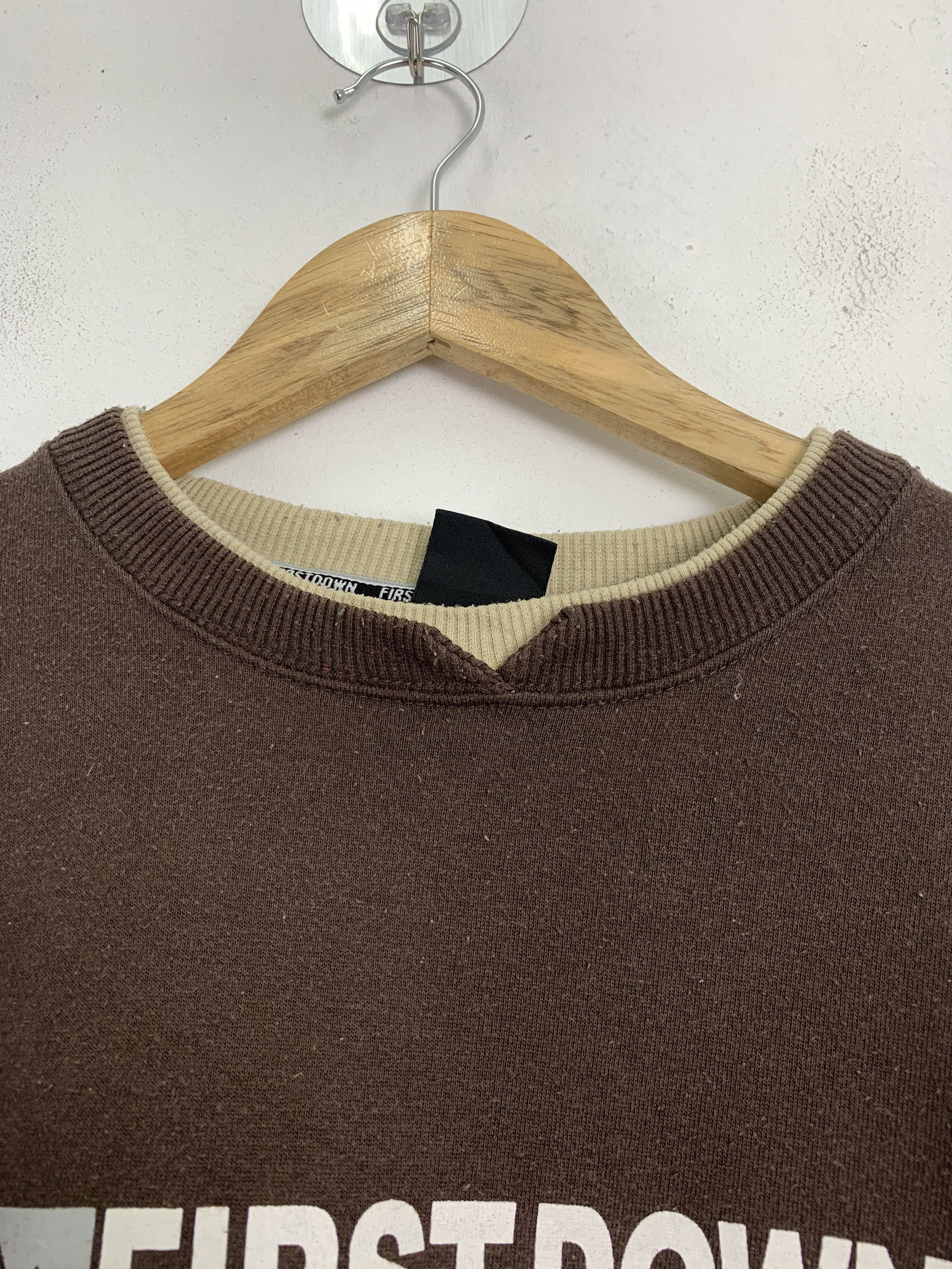 Japanese Brand Sweatshirts First Down Brown Streetwear Like Kanye West Size US M / EU 48-50 / 2 - 5 Thumbnail