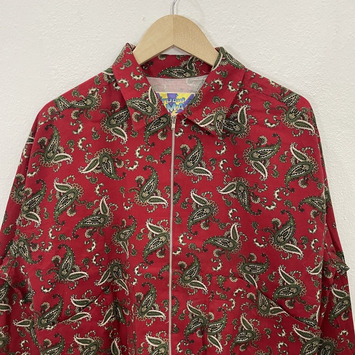 Japanese Brand Vintage Studio Map Fullprint Paisley Jacket Size US XL / EU 56 / 4 - 4 Thumbnail