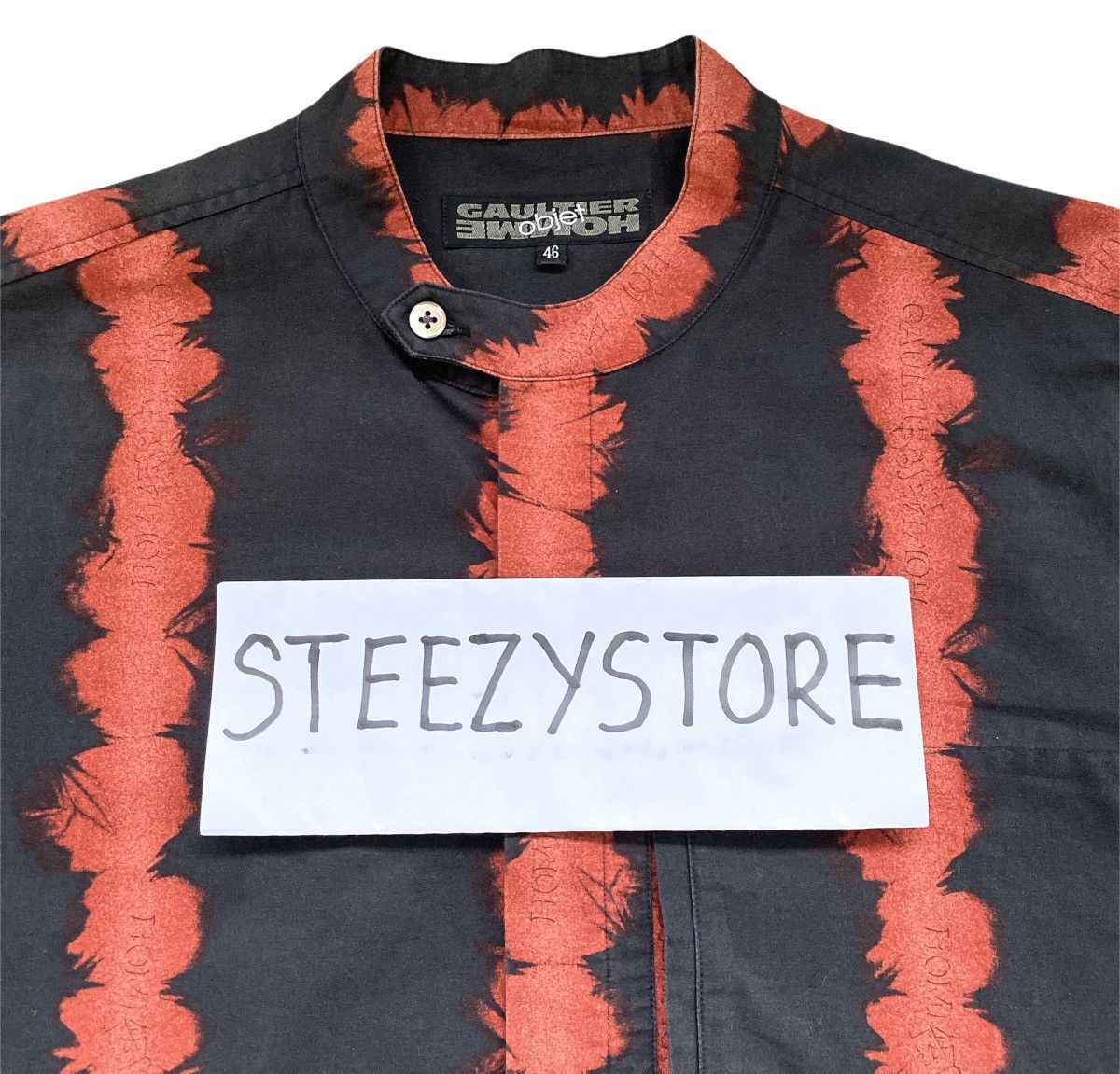 Jean Paul Gaultier Jean Paul Gaultier Homme Objet Tribal Button Ups Rare Design Size US S / EU 44-46 / 1 - 9 Thumbnail