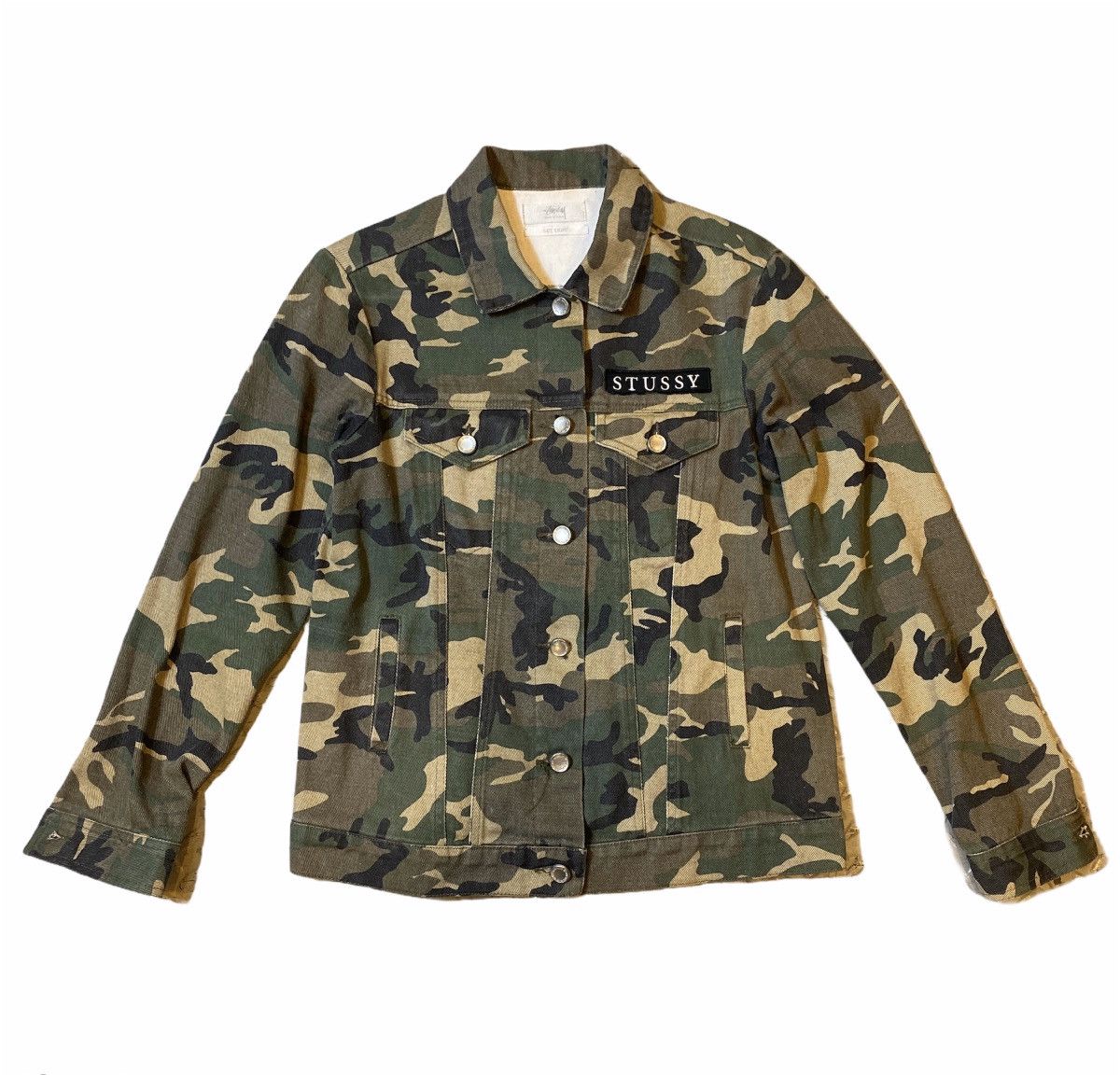 Stussy STUSSY Denim Jacket Camo Photoprint Size US S / EU 44-46 / 1 - 1 Thumbnail