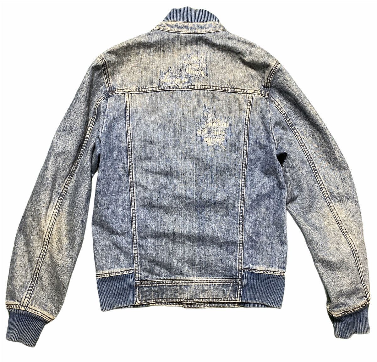 Dolce & Gabbana × Vintage Vintage Dolce & Gabbana D&G Distressed Denim Jacket Size US S / EU 44-46 / 1 - 2 Thumbnail
