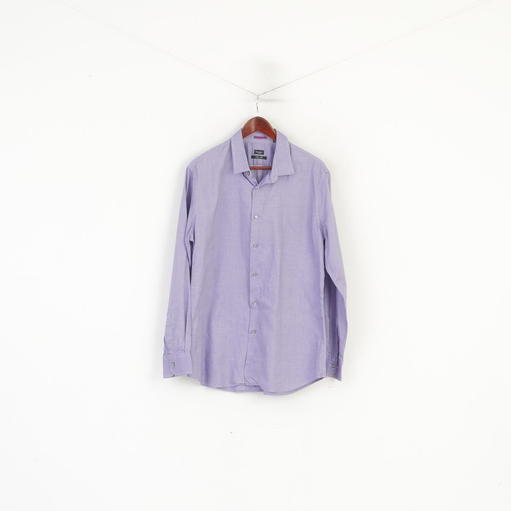 Paul Smith Paul Smith London Men 17.5 44 L Casual Shirt Purple 5887 Size US L / EU 52-54 / 3 - 2 Thumbnail