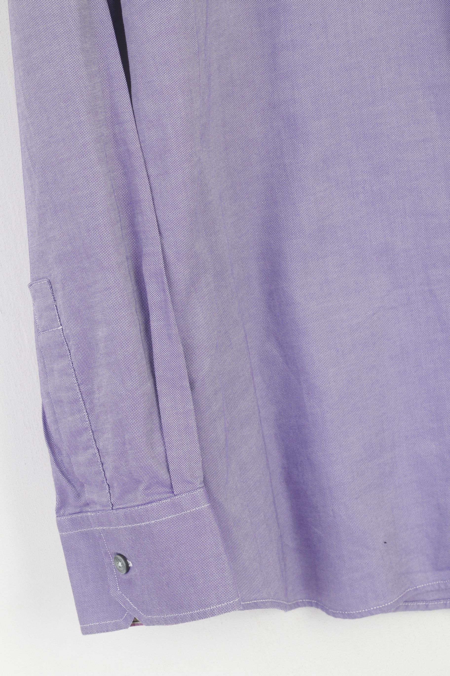 Paul Smith Paul Smith London Men 17.5 44 L Casual Shirt Purple 5887 Size US L / EU 52-54 / 3 - 4 Thumbnail