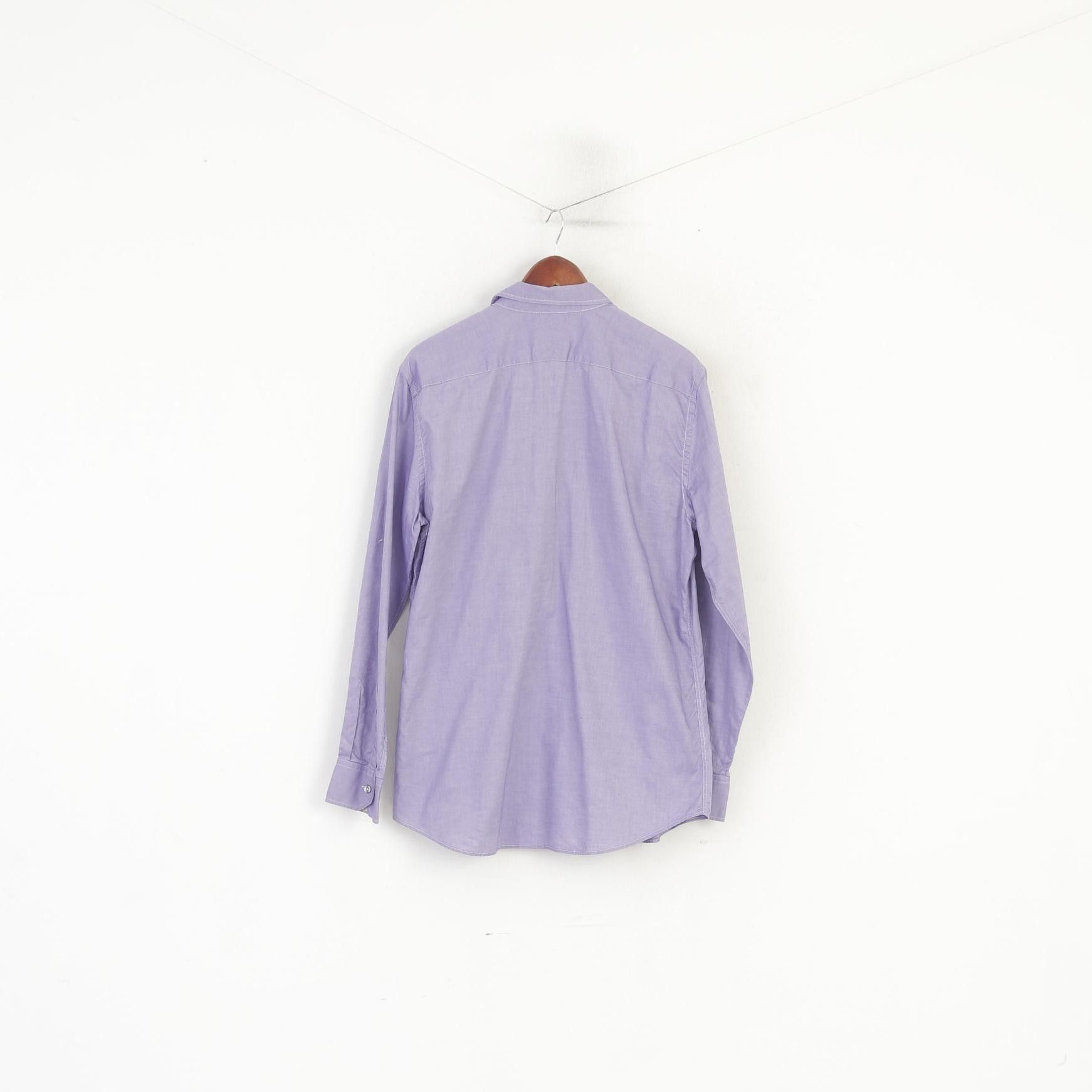 Paul Smith Paul Smith London Men 17.5 44 L Casual Shirt Purple 5887 Size US L / EU 52-54 / 3 - 7 Thumbnail
