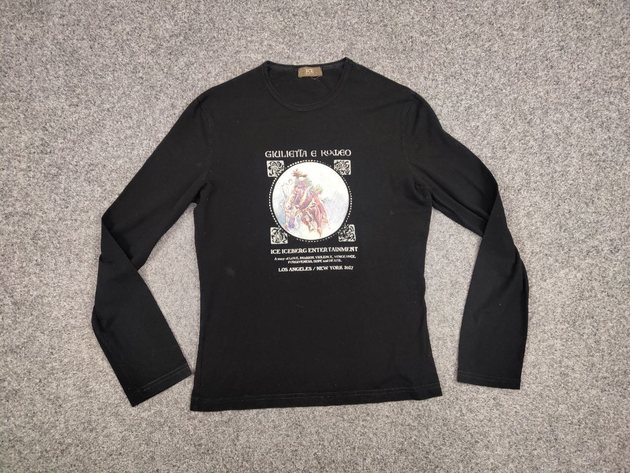 Iceberg Vintage Iceberg Giulietta e Romeo Sweatshirt Long Sleeve Size US L / EU 52-54 / 3 - 14 Thumbnail