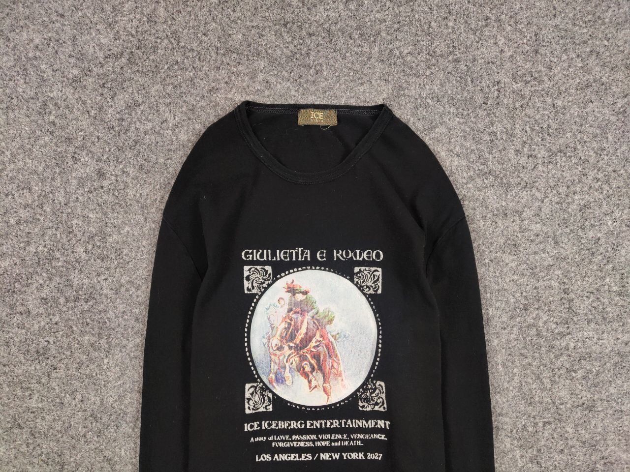 Iceberg Vintage Iceberg Giulietta e Romeo Sweatshirt Long Sleeve Size US L / EU 52-54 / 3 - 7 Thumbnail