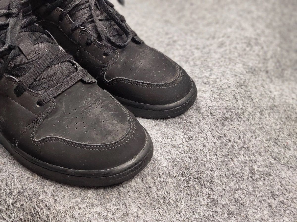 Nike 🔥 Nike Air Jordan 1 Mid GS Black Vintage Hi-Top Sneakers Size US 6.5 / EU 39-40 - 18 Thumbnail
