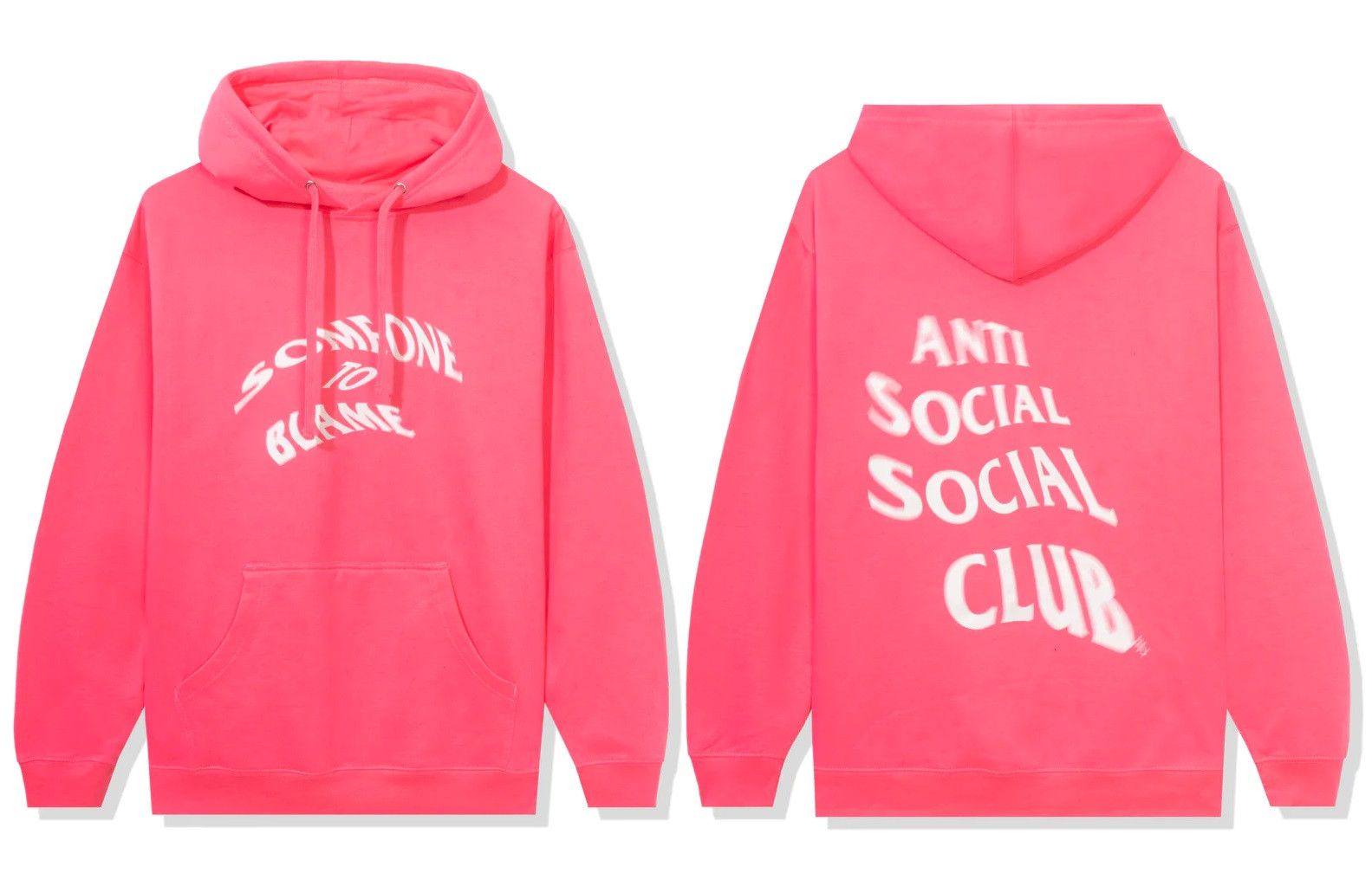 Anti Social Social Club DS ASSC someone to blame Passing Fad Pink Hoodie FTP FOG CDG Grailed