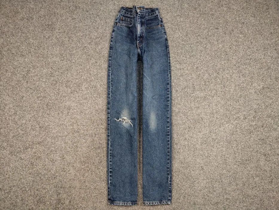 Vintage 90s Levis 416 Orange Tab Distressed Denim Jeans