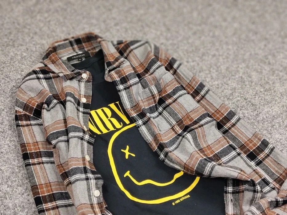 Flannel Vintage Flannel Shirt Travis Scott Style Hype Size US M / EU 48-50 / 2 - 6 Thumbnail