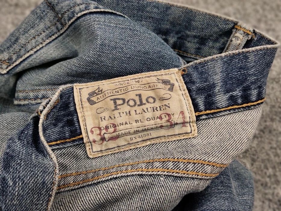 Polo Ralph Lauren Vintage 90s Polo Ralph Lauren Distressed Washed Denim Jeans Size US 32 / EU 48 - 9 Thumbnail