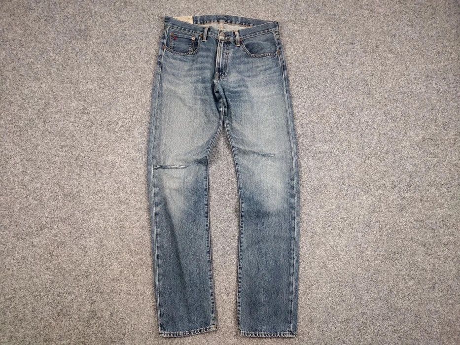 Polo Ralph Lauren Vintage 90s Polo Ralph Lauren Distressed Washed Denim Jeans Size US 32 / EU 48 - 5 Thumbnail