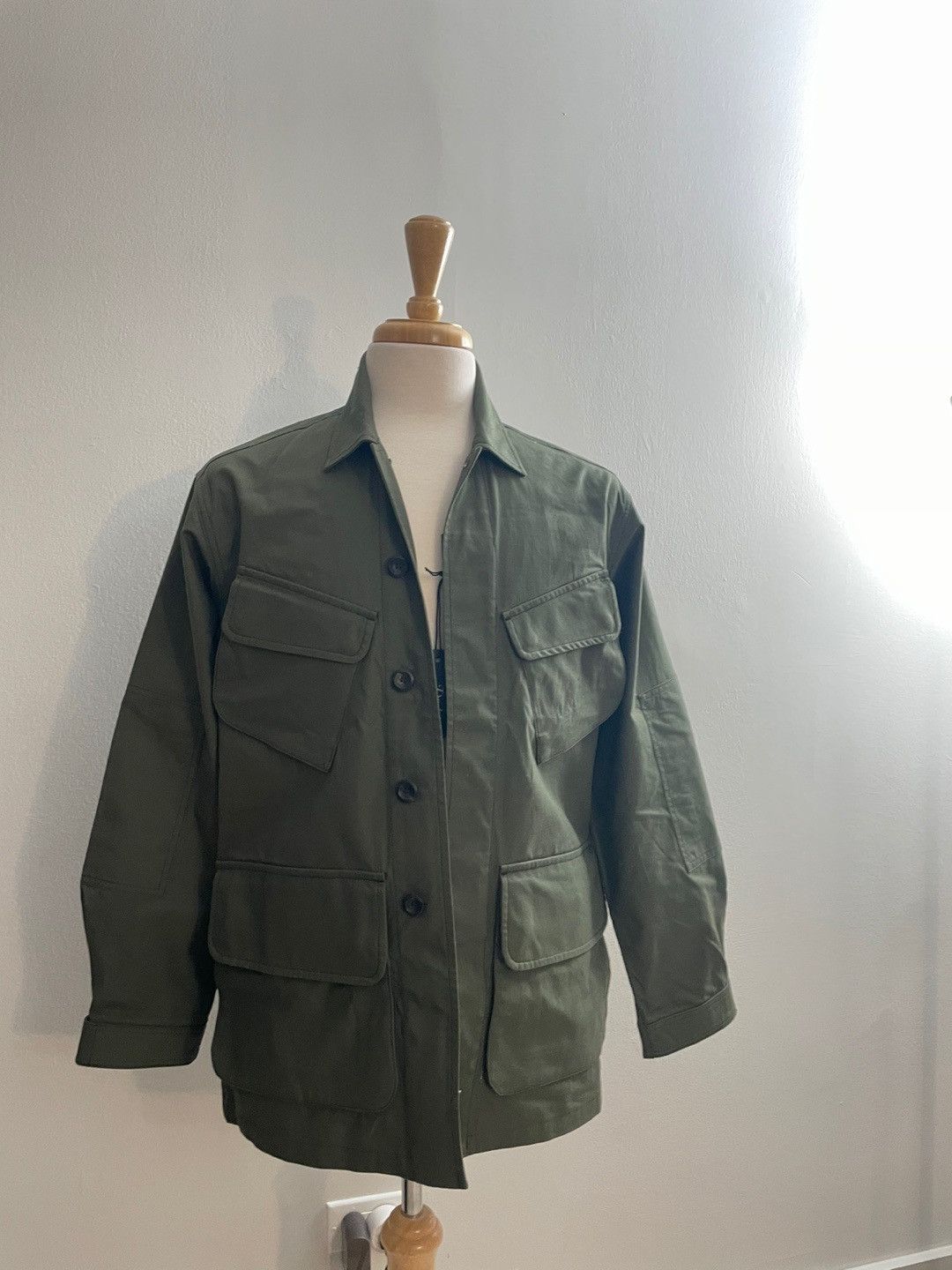 o*1様 Drake'sジャケット42 LL相当　英国購入品jungle jac Drake's Drake's Khaki Cotton Ripstop Jungle Jacket | Grailed