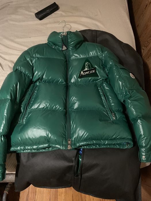 Moncler green top down wilson jacket