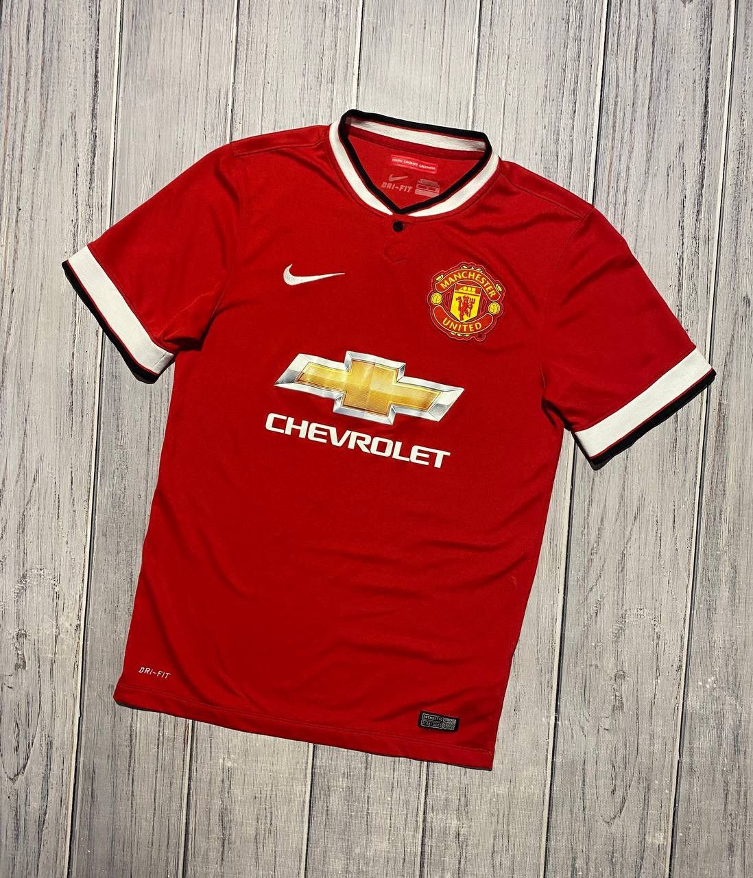 Nike Nike Manchester United 2014 2015 Home Shirt Soccer Jersey Size US S / EU 44-46 / 1 - 1 Thumbnail