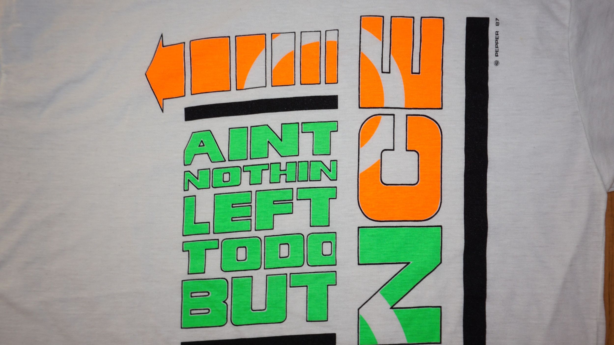Vintage Pepper 1987 Ain't Nothing Left to do but Dance 80s tshirt Size US XXL / EU 58 / 5 - 7 Thumbnail