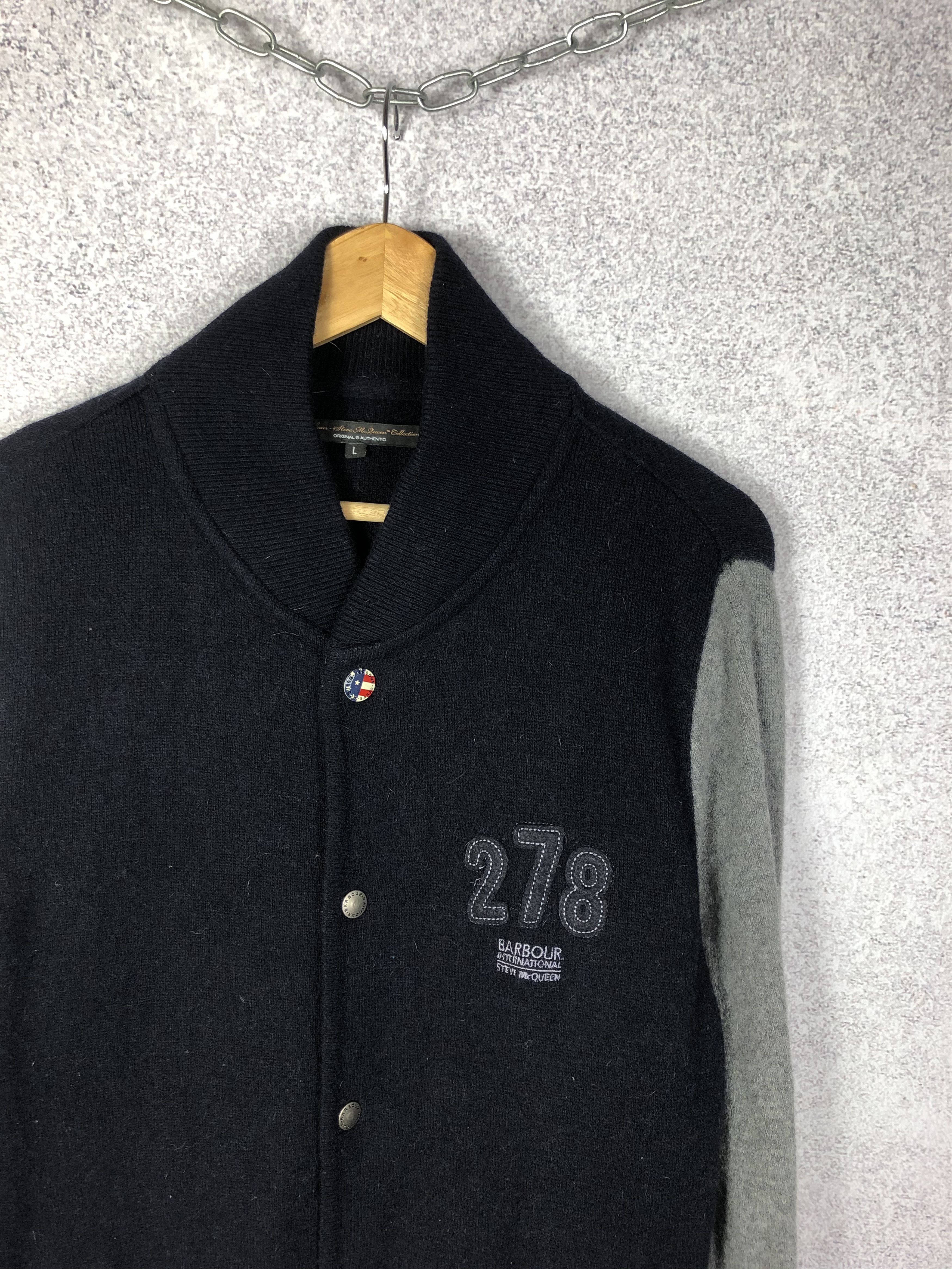 Barbour Barbour International Wool Bomber Jacket Steve McQueen Size US M / EU 48-50 / 2 - 2 Thumbnail