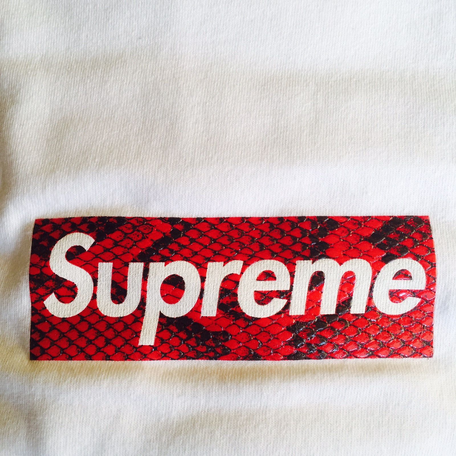 Supreme Snakeskin Box Logo Tee | Grailed