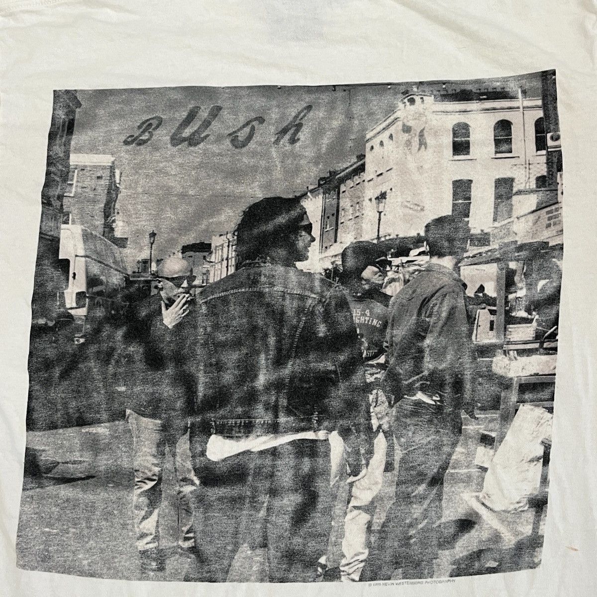 Band Tees × Giant × Vintage 1995 Bush Band Tee Size US L / EU 52-54 / 3 - 7 Thumbnail
