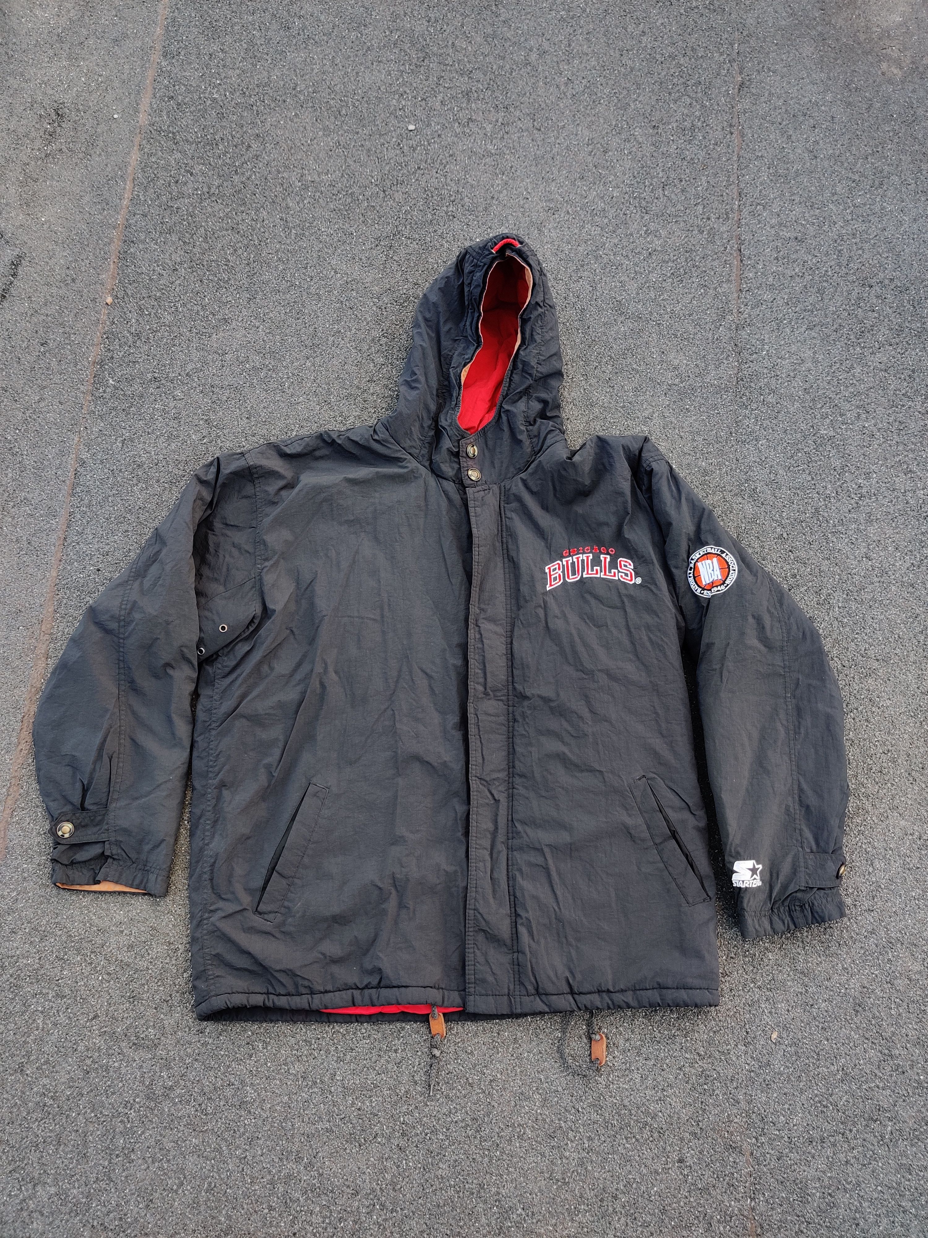 NBA × Starter × Vintage Chicago Bulls Nylon Jacket Size US L / EU 52-54 / 3 - 2 Thumbnail