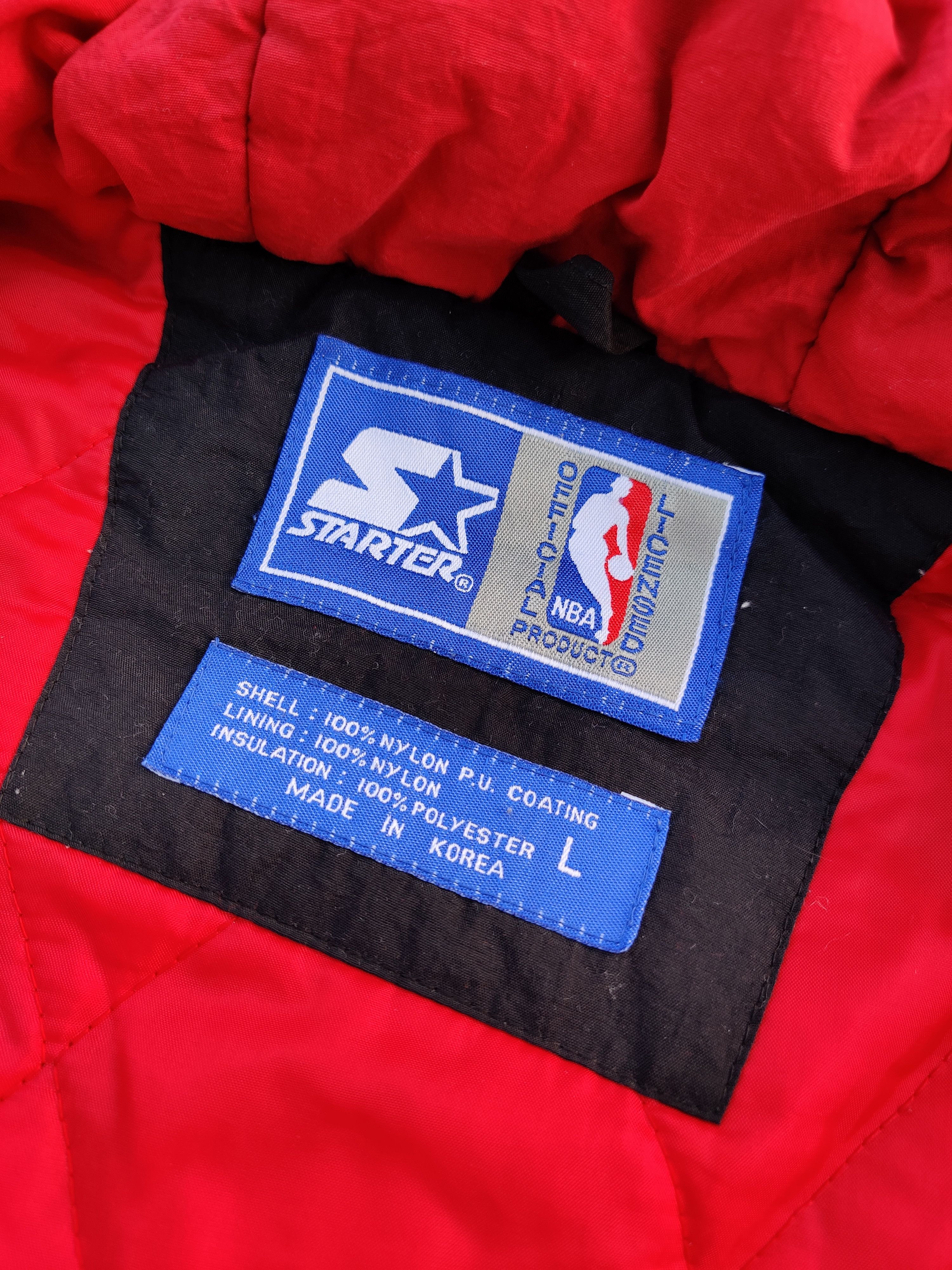 NBA × Starter × Vintage Chicago Bulls Nylon Jacket Size US L / EU 52-54 / 3 - 9 Thumbnail