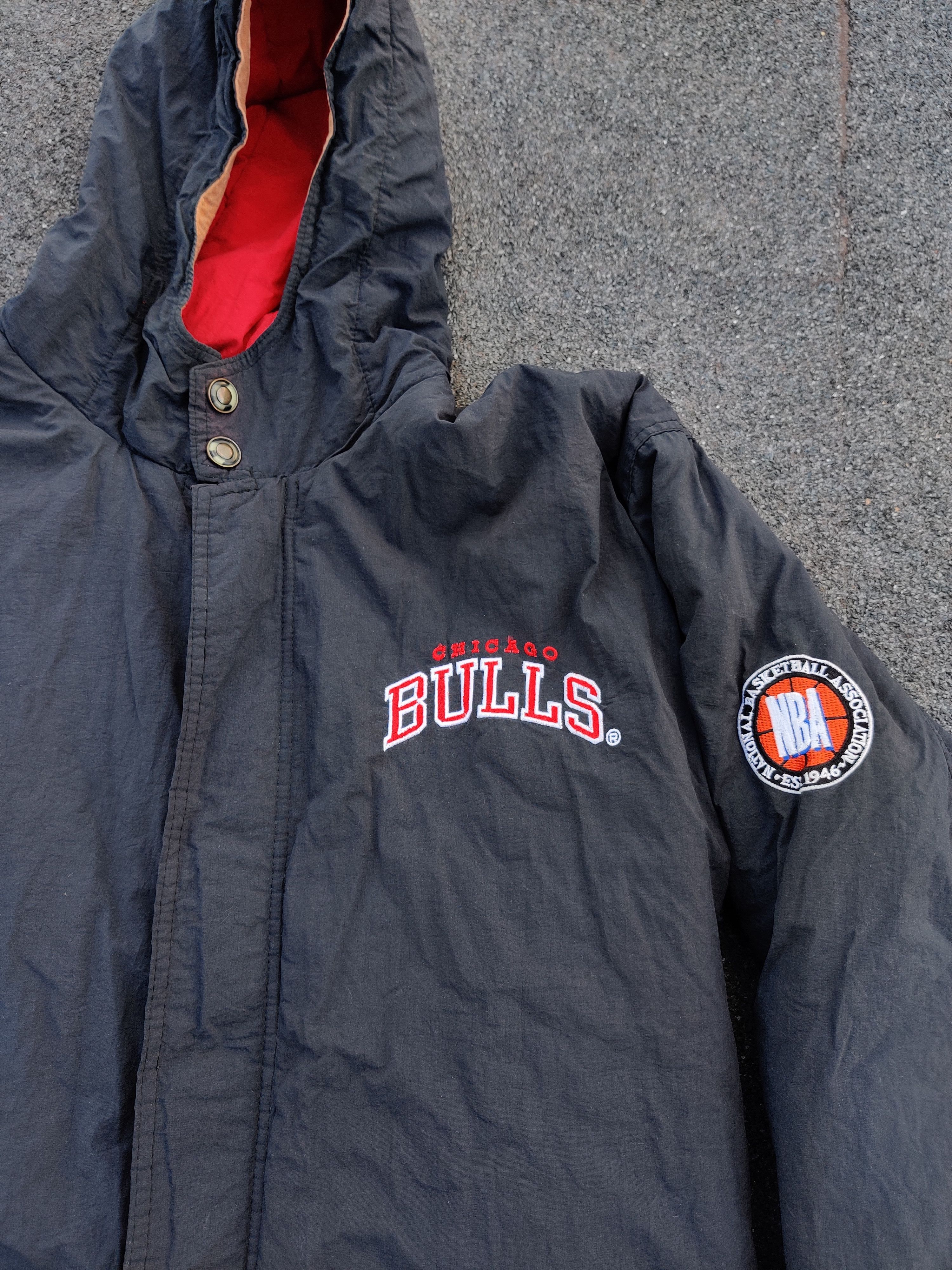 NBA × Starter × Vintage Chicago Bulls Nylon Jacket Size US L / EU 52-54 / 3 - 3 Thumbnail