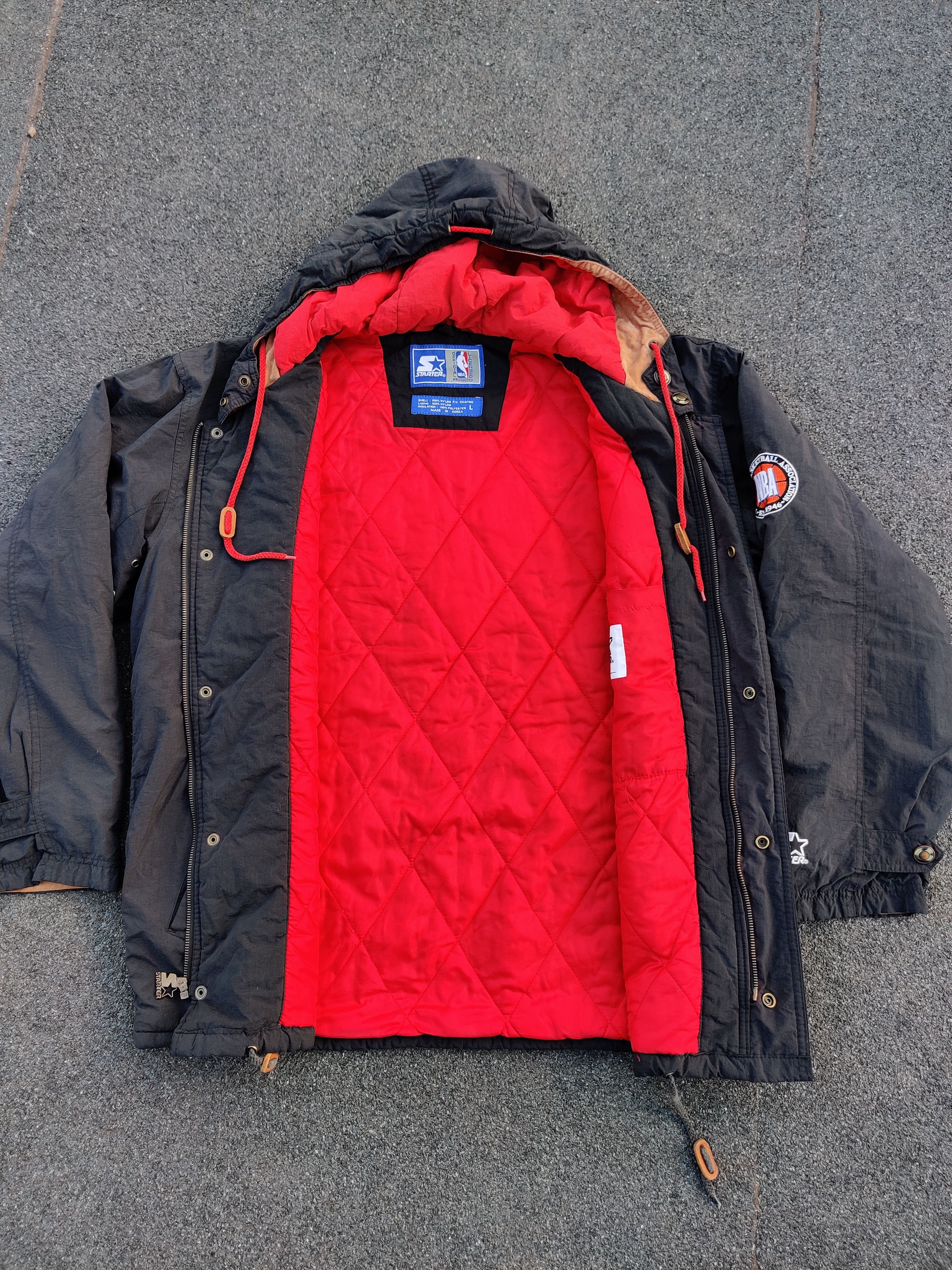 NBA × Starter × Vintage Chicago Bulls Nylon Jacket Size US L / EU 52-54 / 3 - 10 Thumbnail