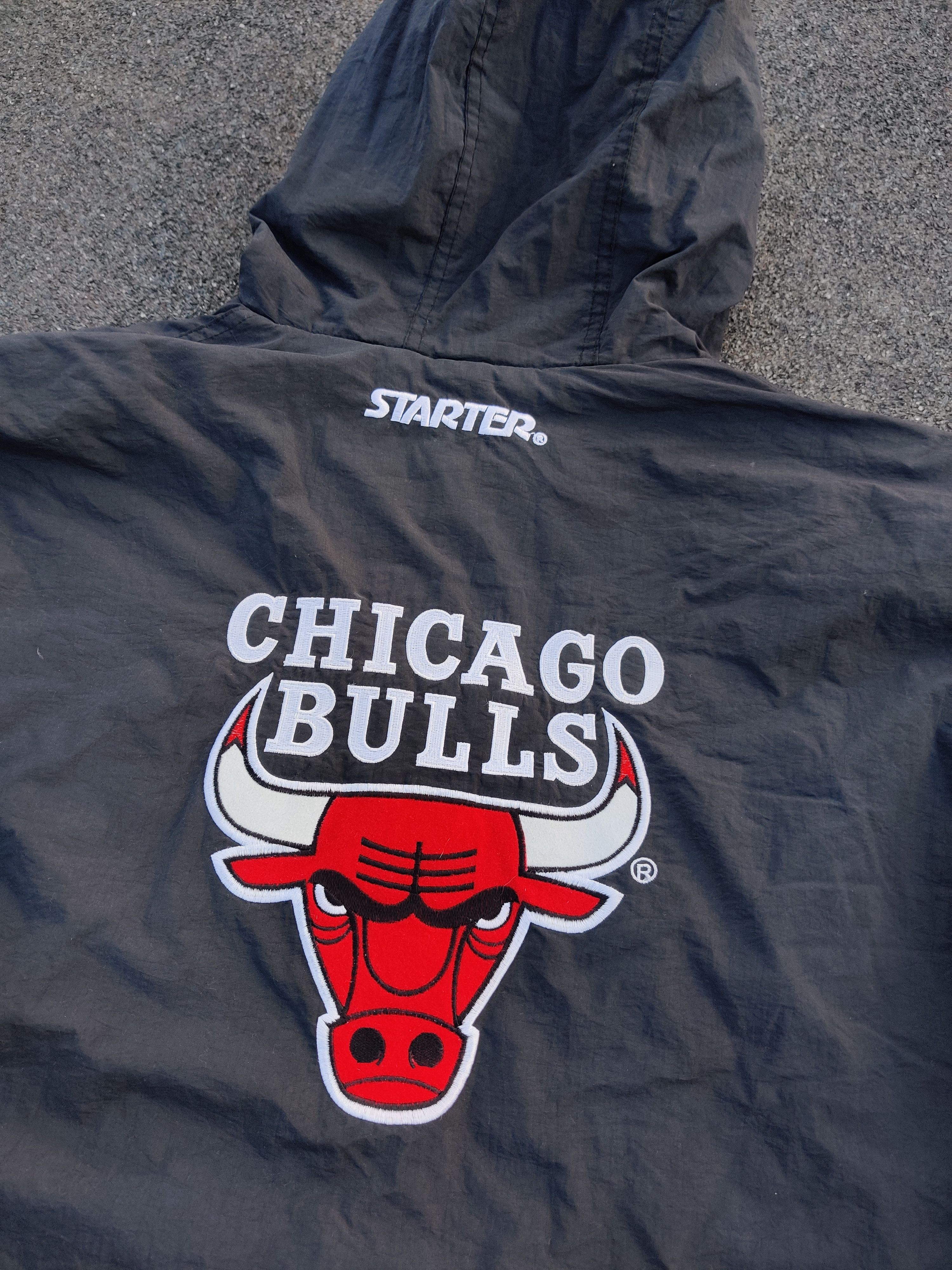 NBA × Starter × Vintage Chicago Bulls Nylon Jacket Size US L / EU 52-54 / 3 - 8 Thumbnail