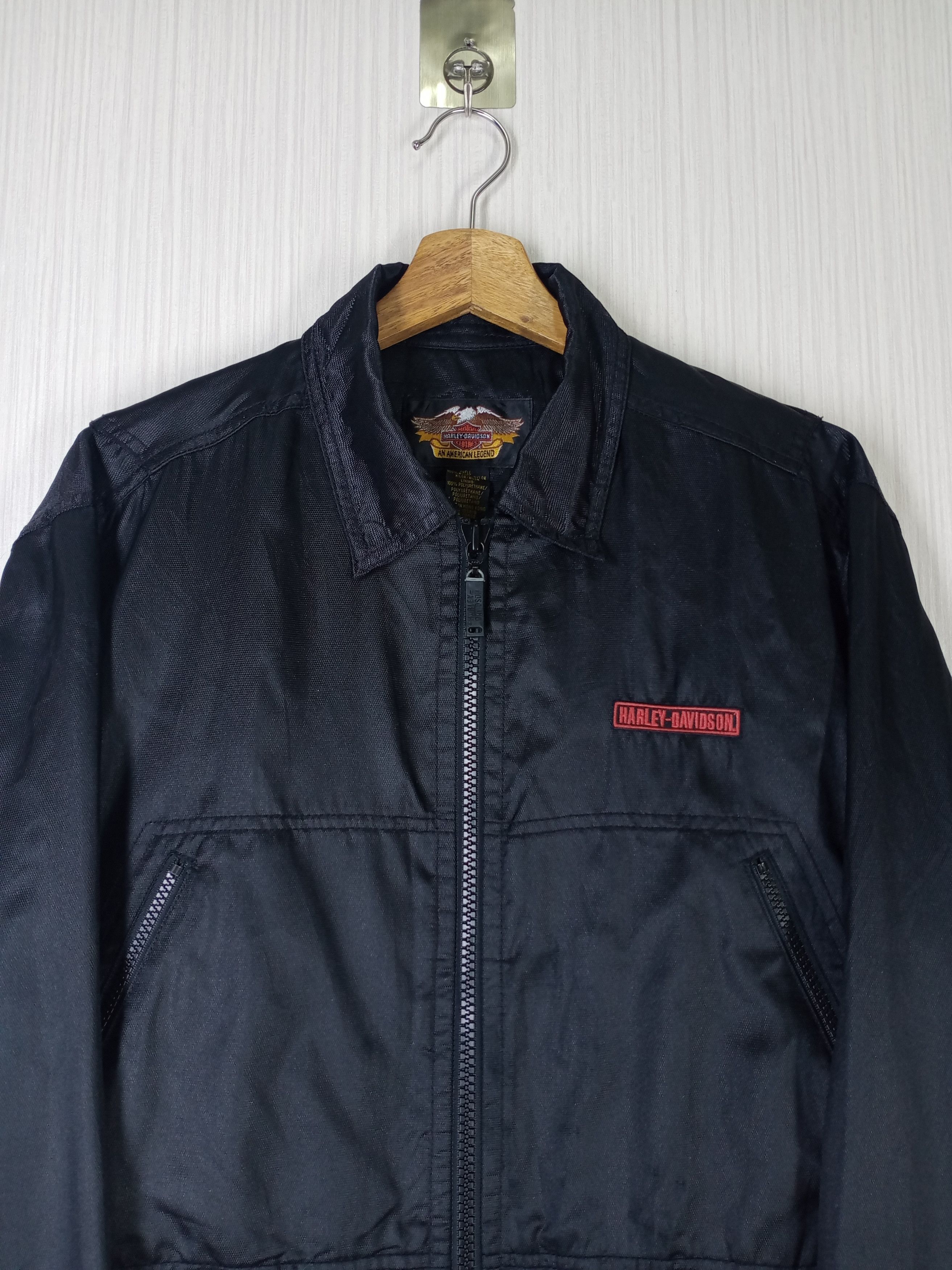 Harley Davidson Rare Vintage Harley Davidson Bikers Zipper Jacket Size US M / EU 48-50 / 2 - 2 Thumbnail