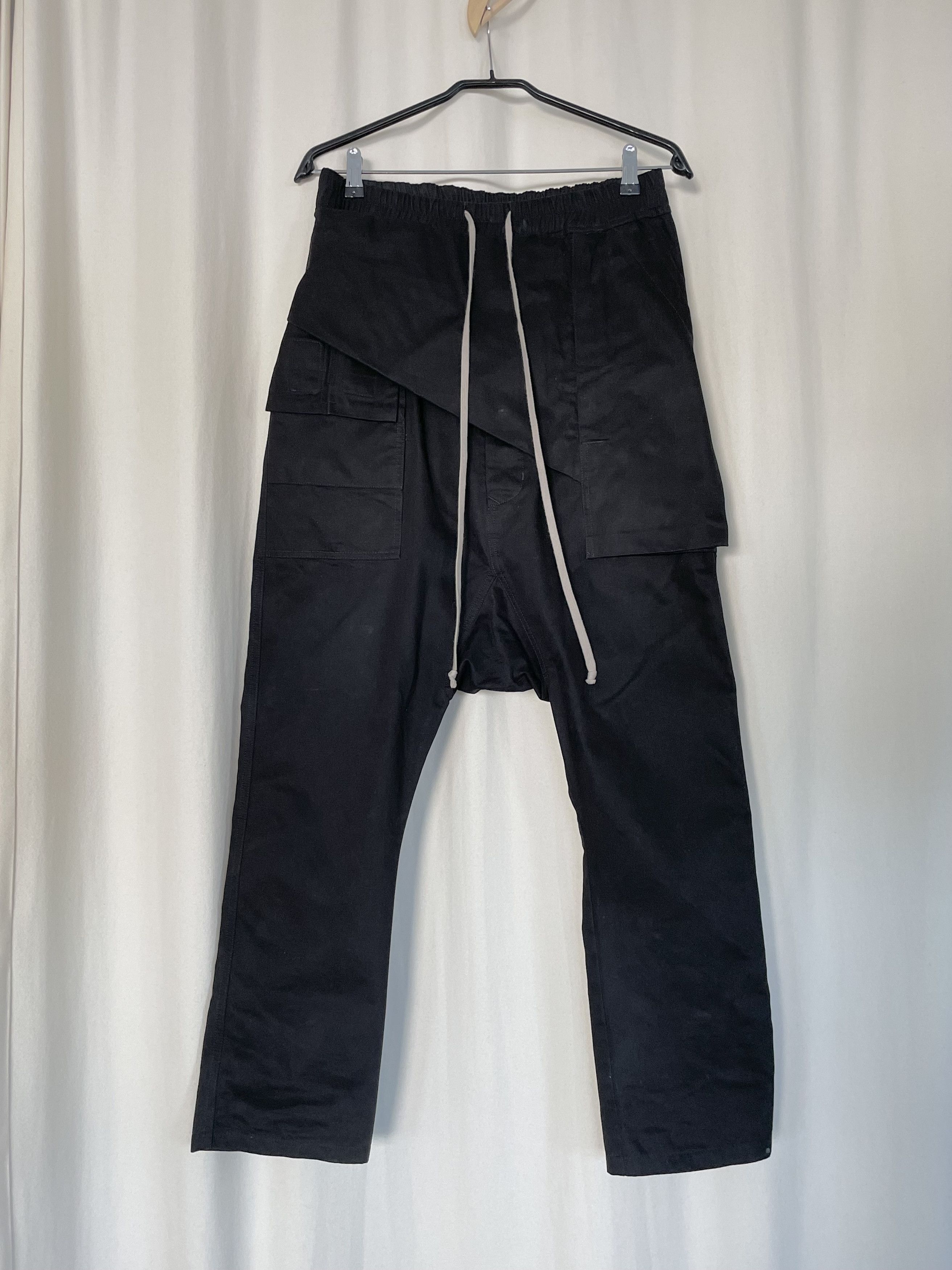 image of Rick Owens Memphis Pants in Black, Men's (Size 32)
