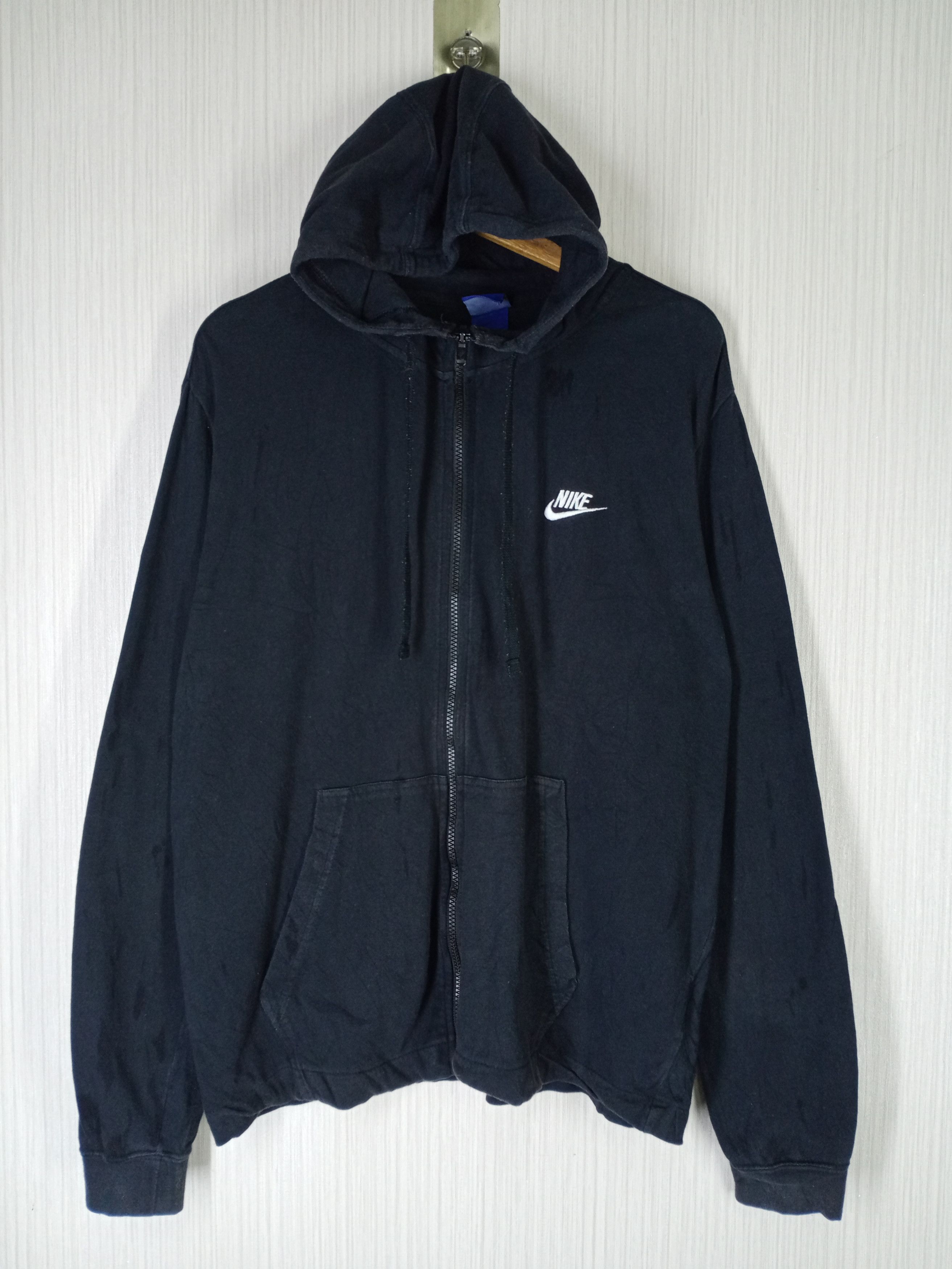 Rare Vintage Nike Small Logo Zipper Hoodie
