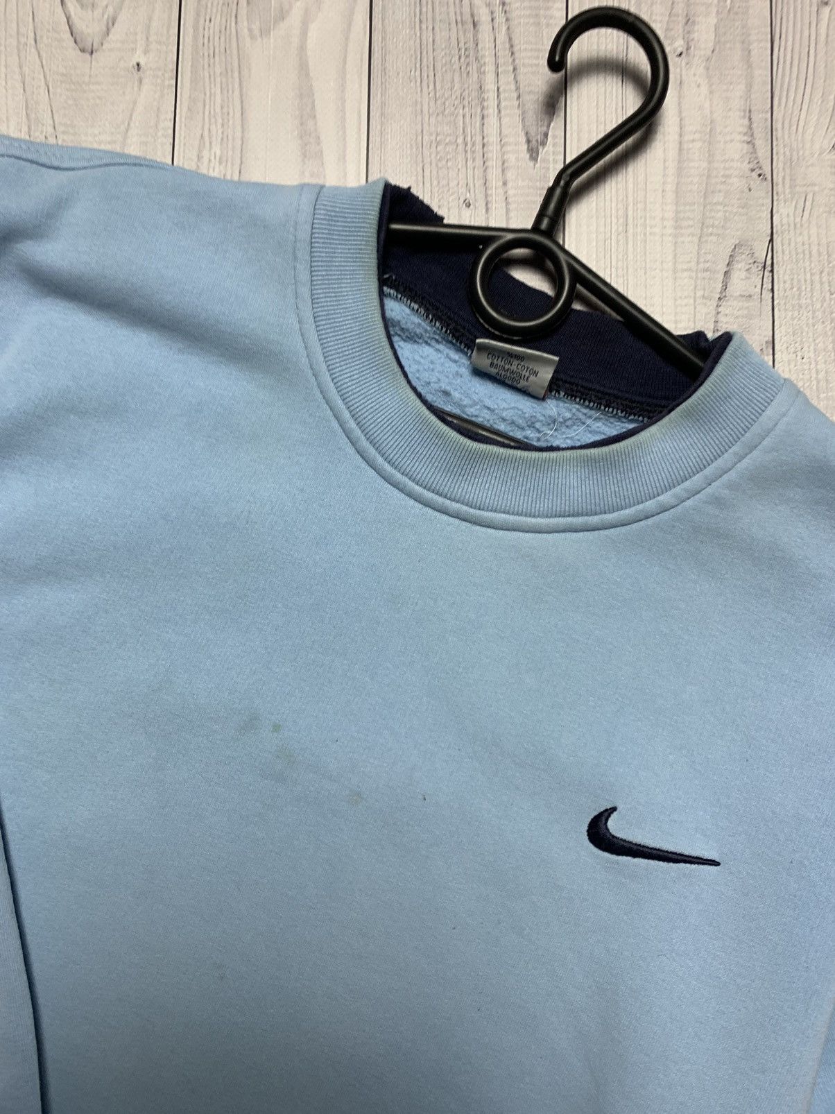 Nike × Vintage Vintage sweatshirt Nike blue size M Size US M / EU 48-50 / 2 - 6 Thumbnail