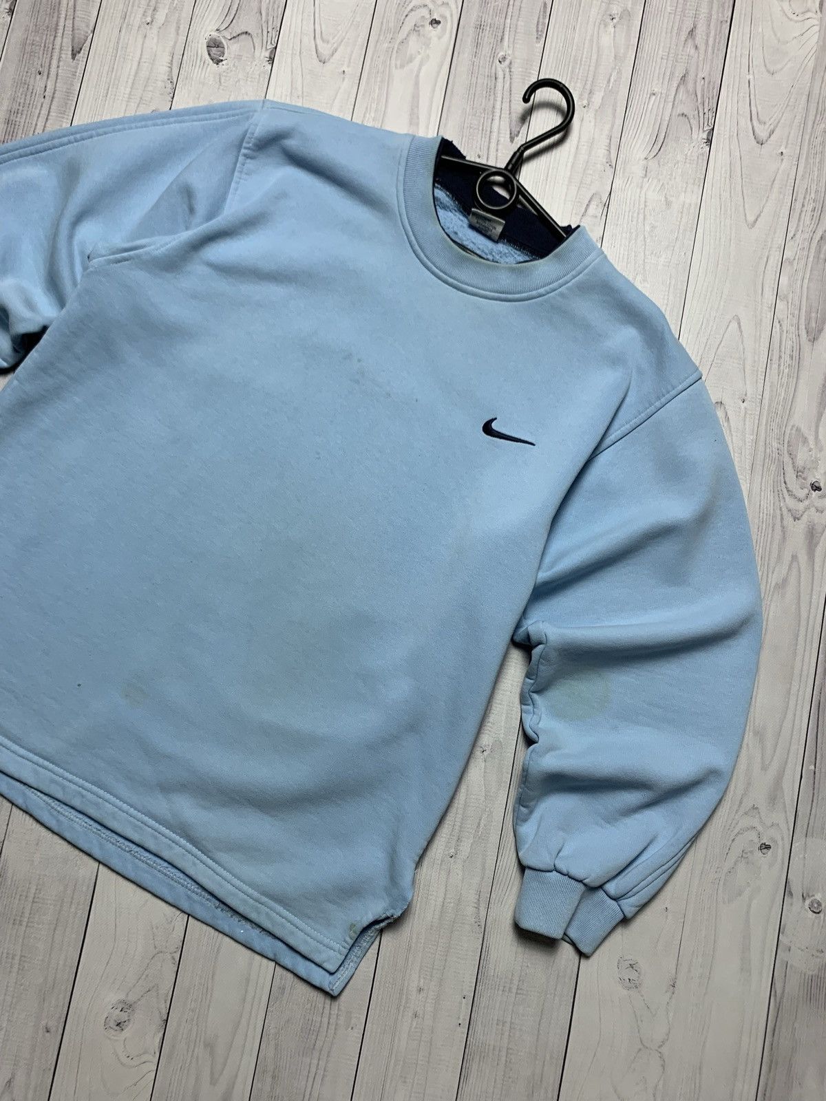 Nike × Vintage Vintage sweatshirt Nike blue size M Size US M / EU 48-50 / 2 - 2 Thumbnail