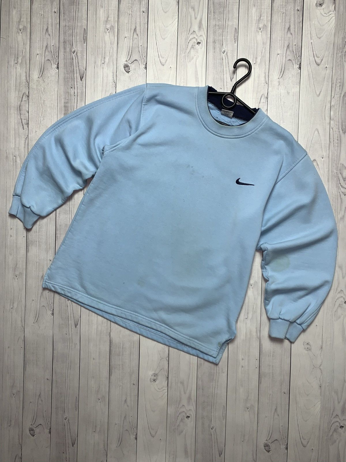 Nike × Vintage Vintage sweatshirt Nike blue size M Size US M / EU 48-50 / 2 - 1 Thumbnail