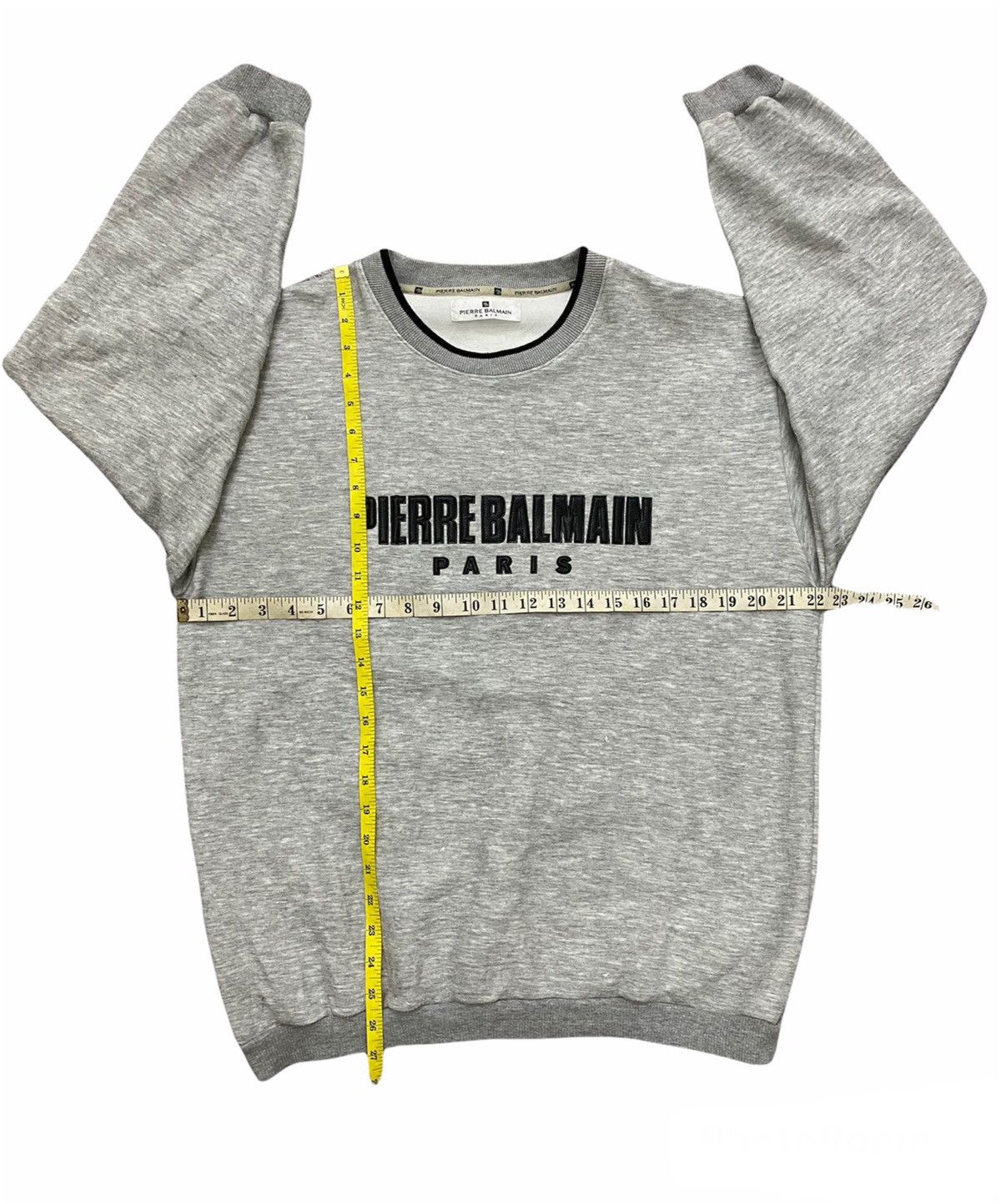 Pierre Balmain Pierre Balmain Paris Spellout Sweatshirt Size US L / EU 52-54 / 3 - 10 Thumbnail