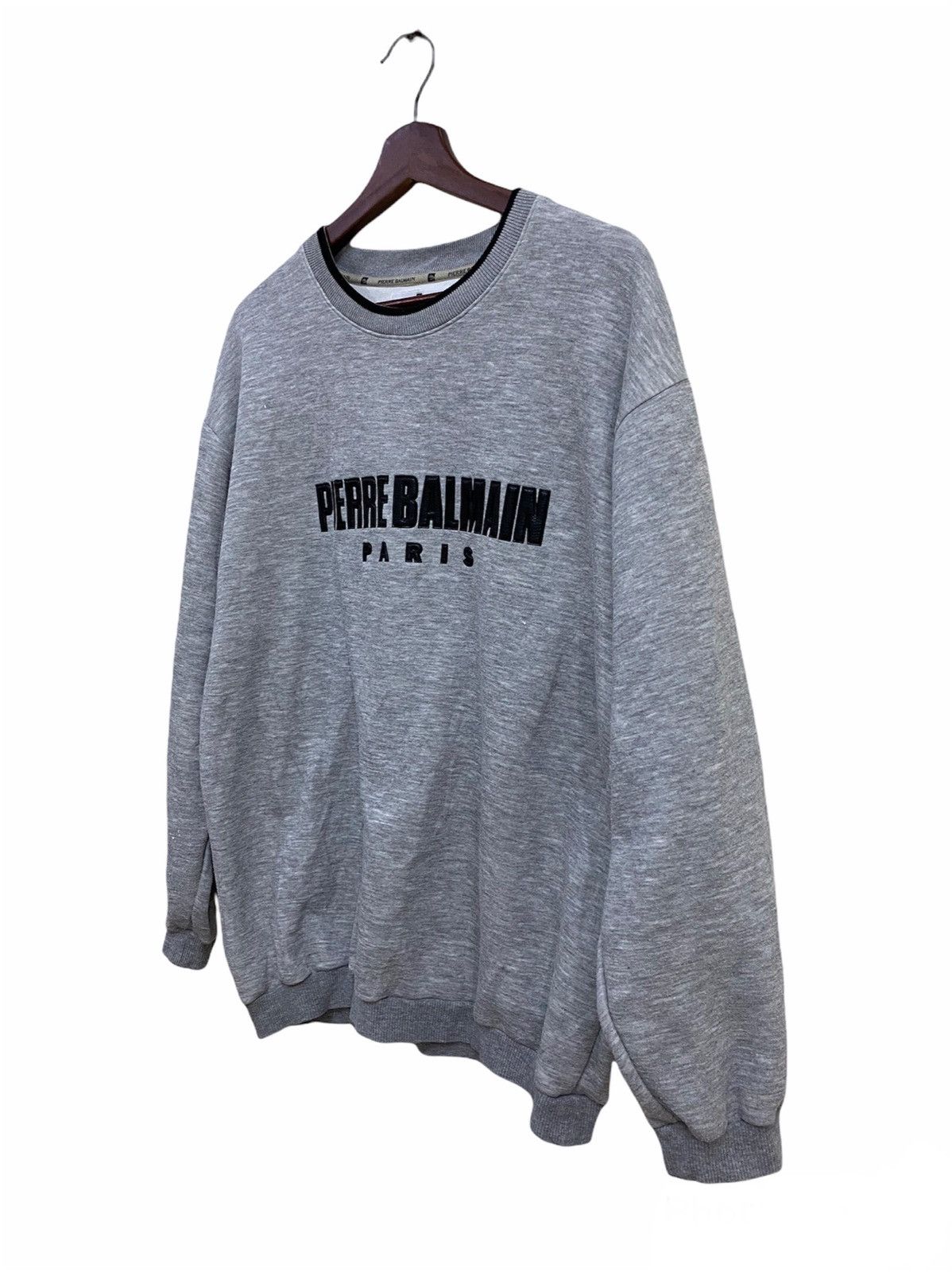 Pierre Balmain Pierre Balmain Paris Spellout Sweatshirt Size US L / EU 52-54 / 3 - 2 Thumbnail