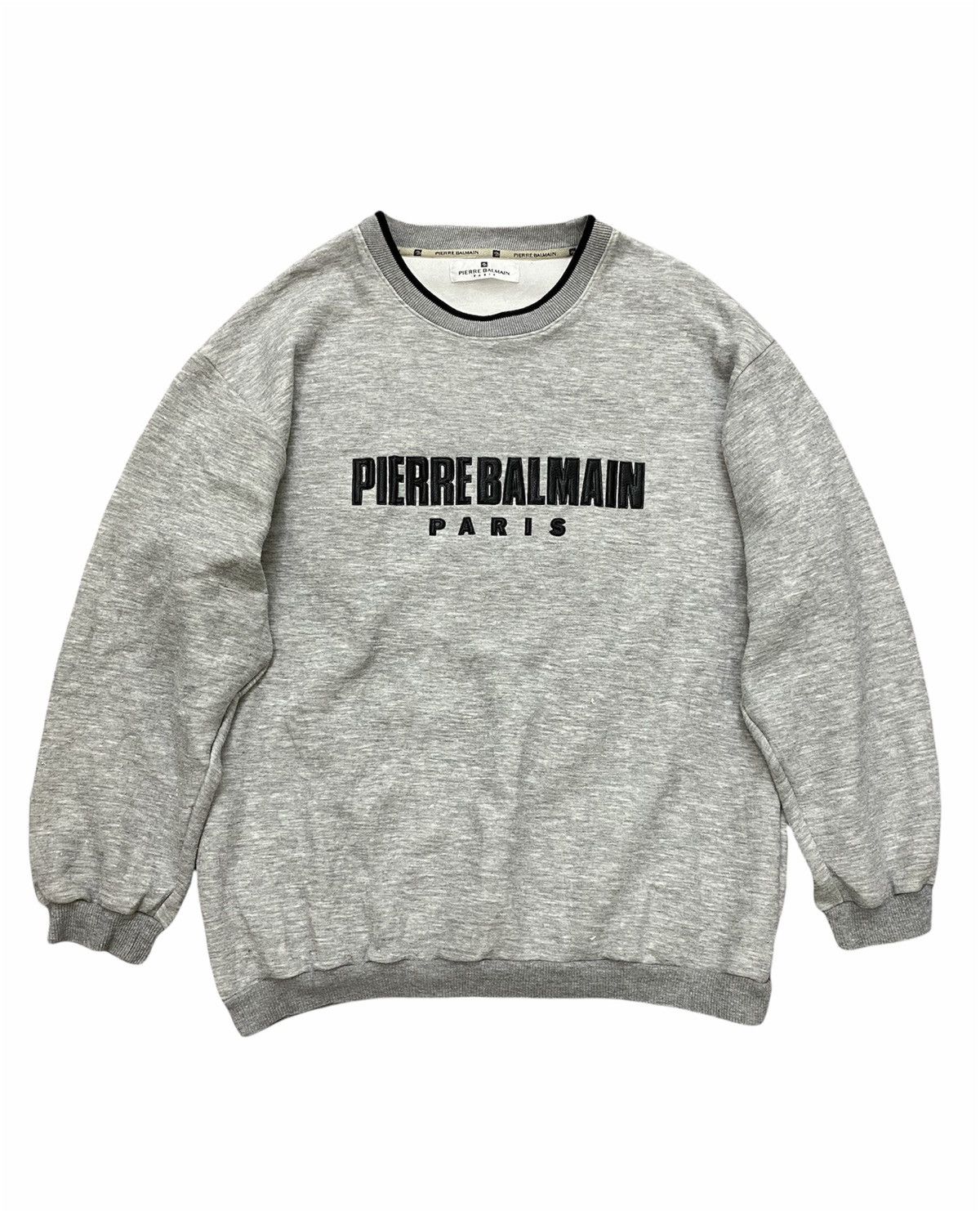 Pierre Balmain Pierre Balmain Paris Spellout Sweatshirt Size US L / EU 52-54 / 3 - 5 Thumbnail