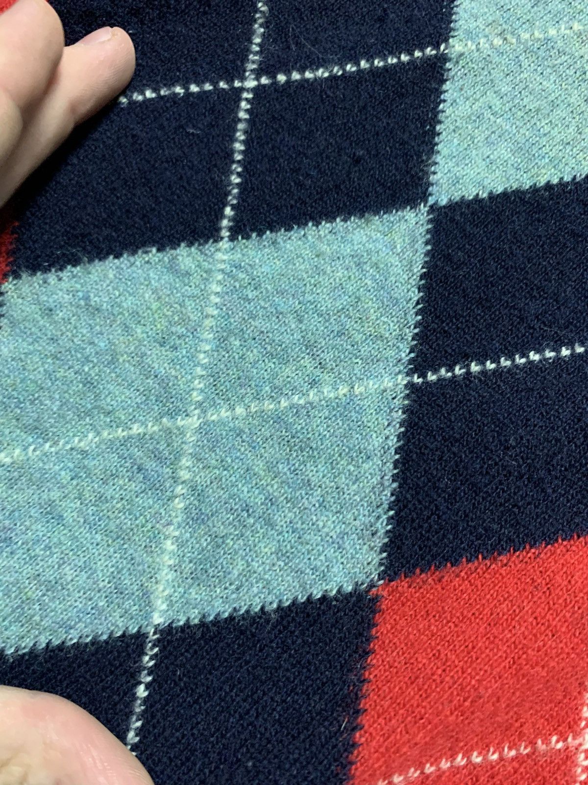 Fred Perry × Vintage Vintage Fred Perry diamond sweater long sleeve size M/L Size US L / EU 52-54 / 3 - 6 Thumbnail