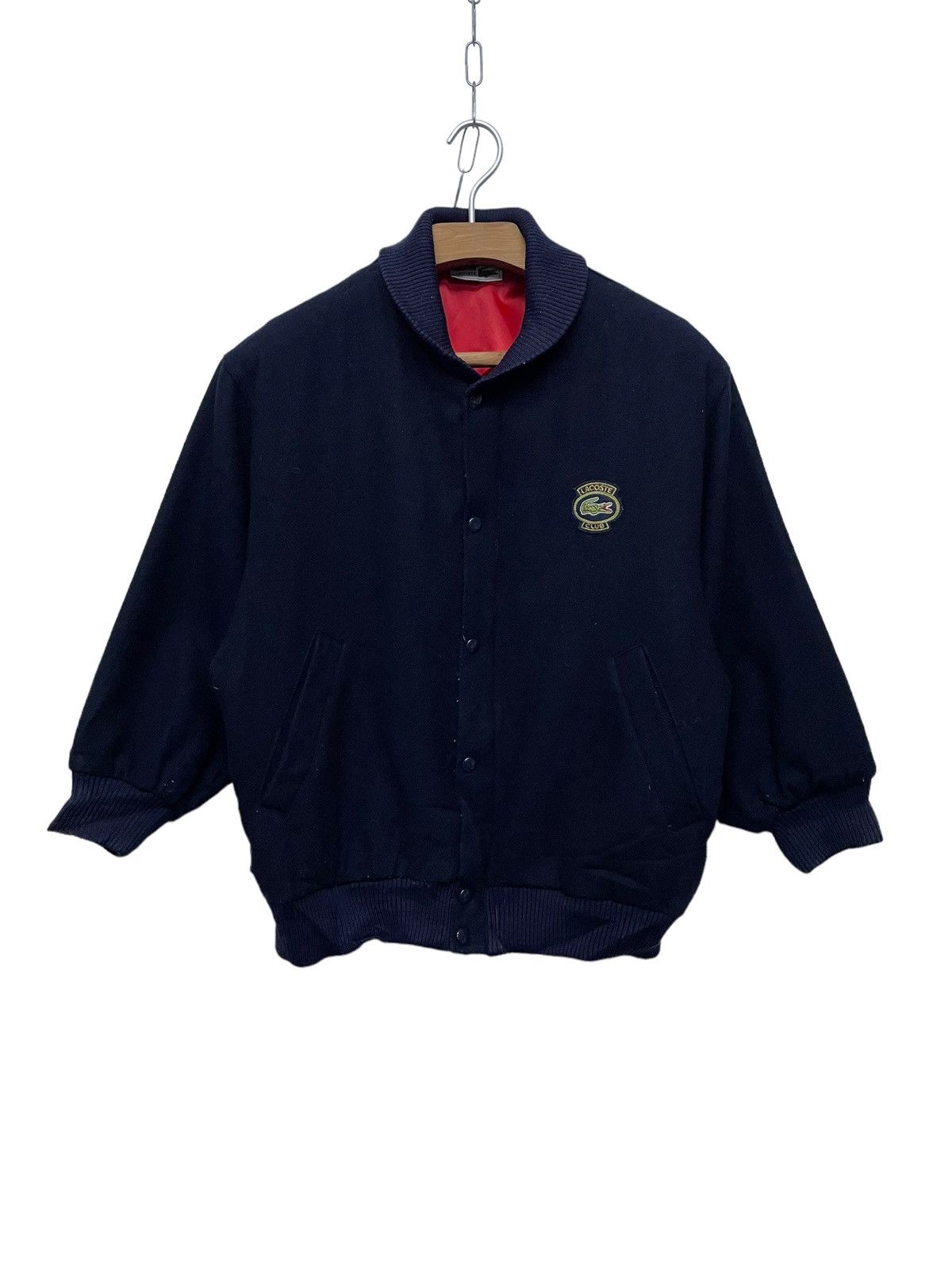 Vintage 90s Lacoste Wool Bomber Jacket