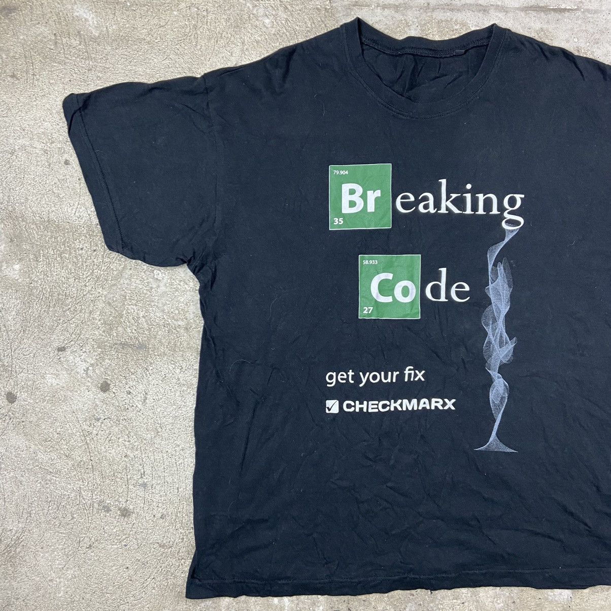 Vintage BREAKING BAD / CODE Y2K VINTAGE TEE SHIRT - № 153 Size US XL / EU 56 / 4 - 1 Thumbnail