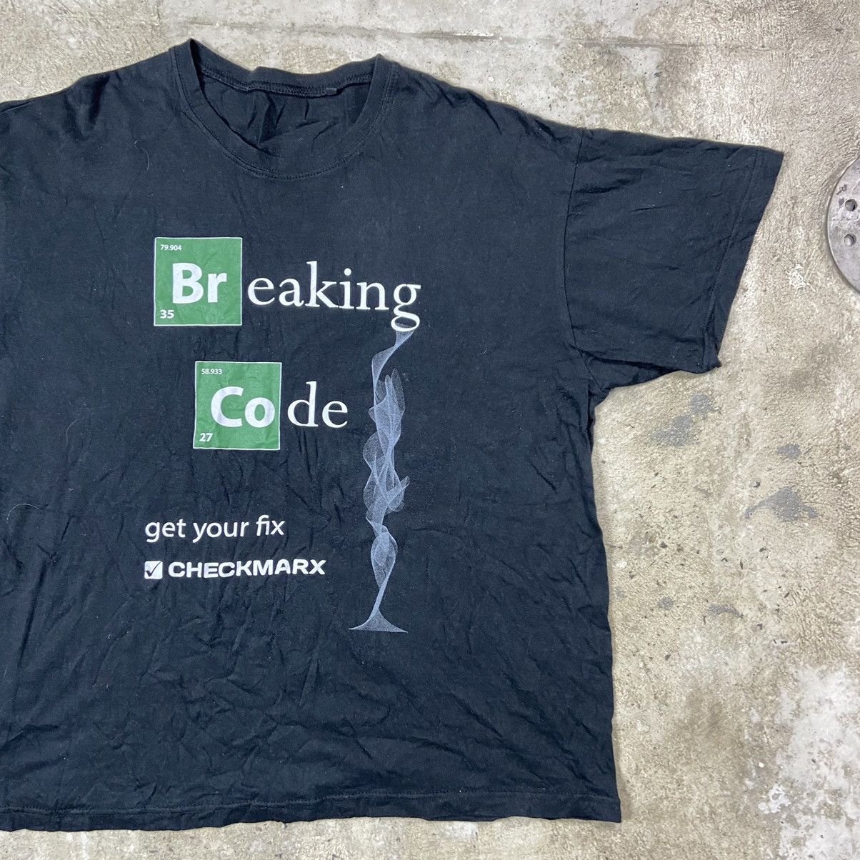 Vintage BREAKING BAD / CODE Y2K VINTAGE TEE SHIRT - № 153 Size US XL / EU 56 / 4 - 2 Thumbnail