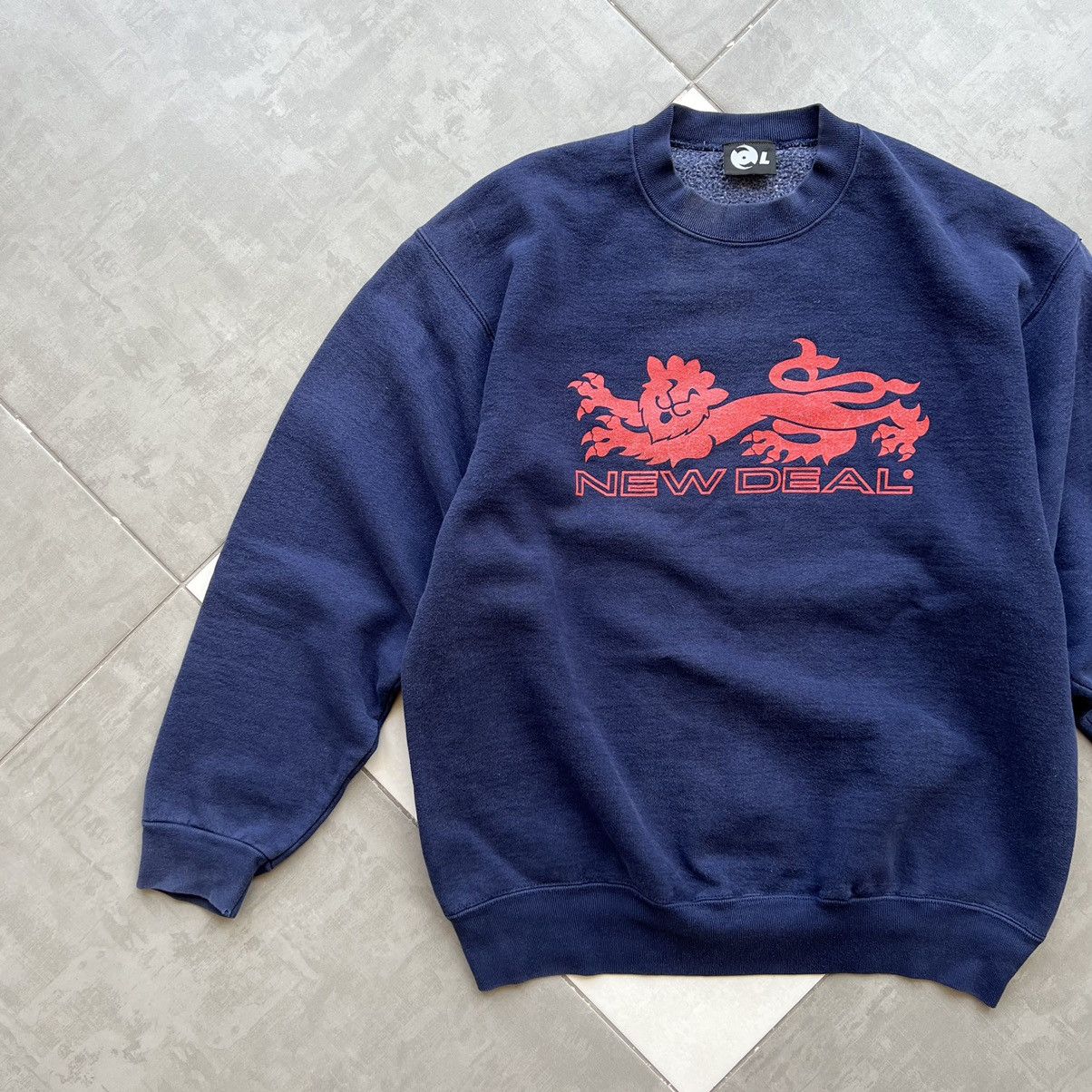 Powell Peralta × Vintage New Deal Skateboarding Vintage Sweatshirt Size US L / EU 52-54 / 3 - 3 Thumbnail