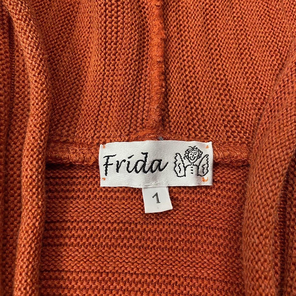 Vintage FRIDA ARCHIVE RASTA PONCHO KNITTED SWEATER HOODIE - № 1072 Size US L / EU 52-54 / 3 - 6 Thumbnail